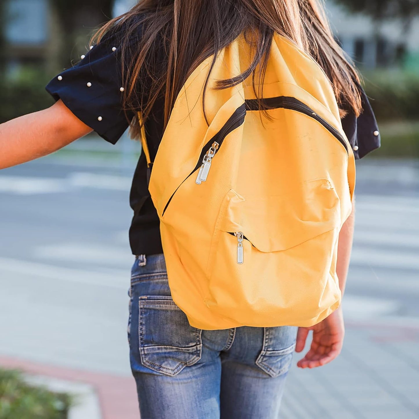 10 PCS Replacement Zipper Pull Detachable Metal Zip Pulls Repair Golf Bag Zipper Pull Replacement Tab for Luggage Clothing Jackets Jeans Backpacks Boots Dresses Purse Coat(Universal Extender)