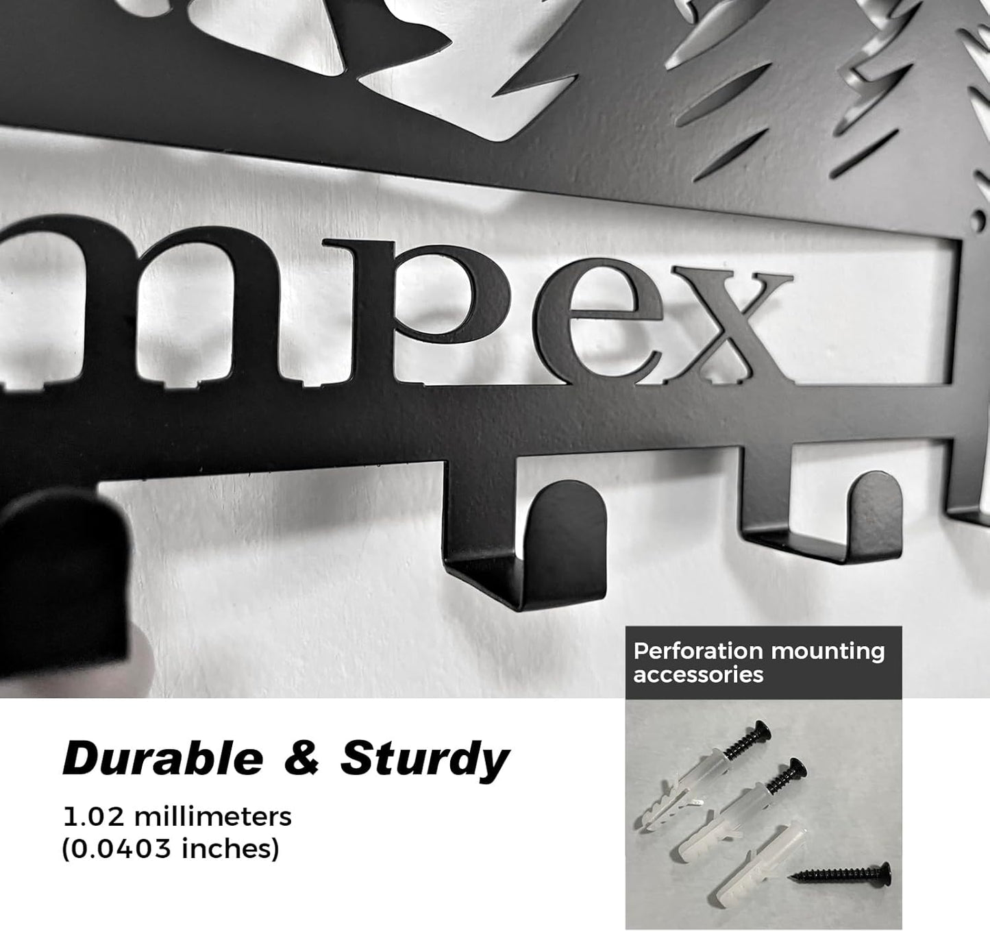 NIWAHO Personalized Family Name Metal Wall Sign with Hooks – Salmon Fish Key Rack Holder Wall Mount Customized Name for Entryway, Mudroom, Kitchen, or Cabin Decor