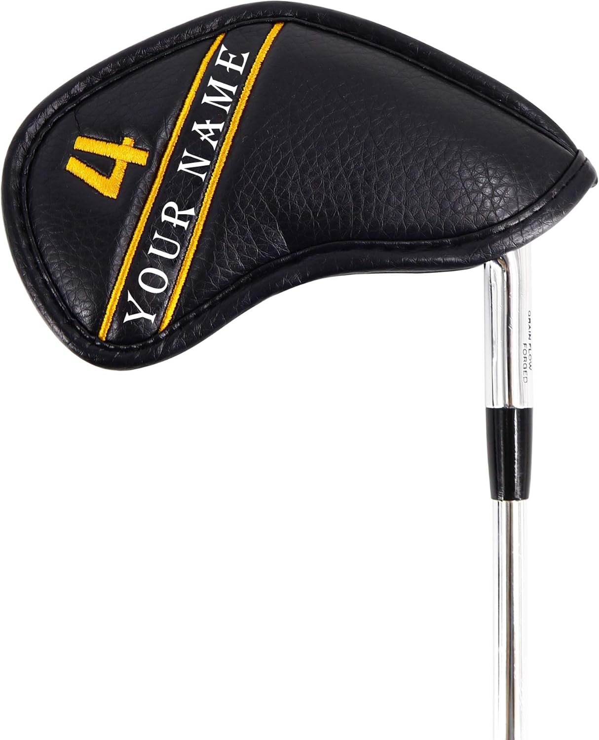 CRAFTSMAN GOLF 12pcs or 1pc Black Leather Golf Iron Head Covers Set Headcover Colorful Number Embroideried for Callaway Ping Taylormade Cobra Also Custom Version w/Your Name