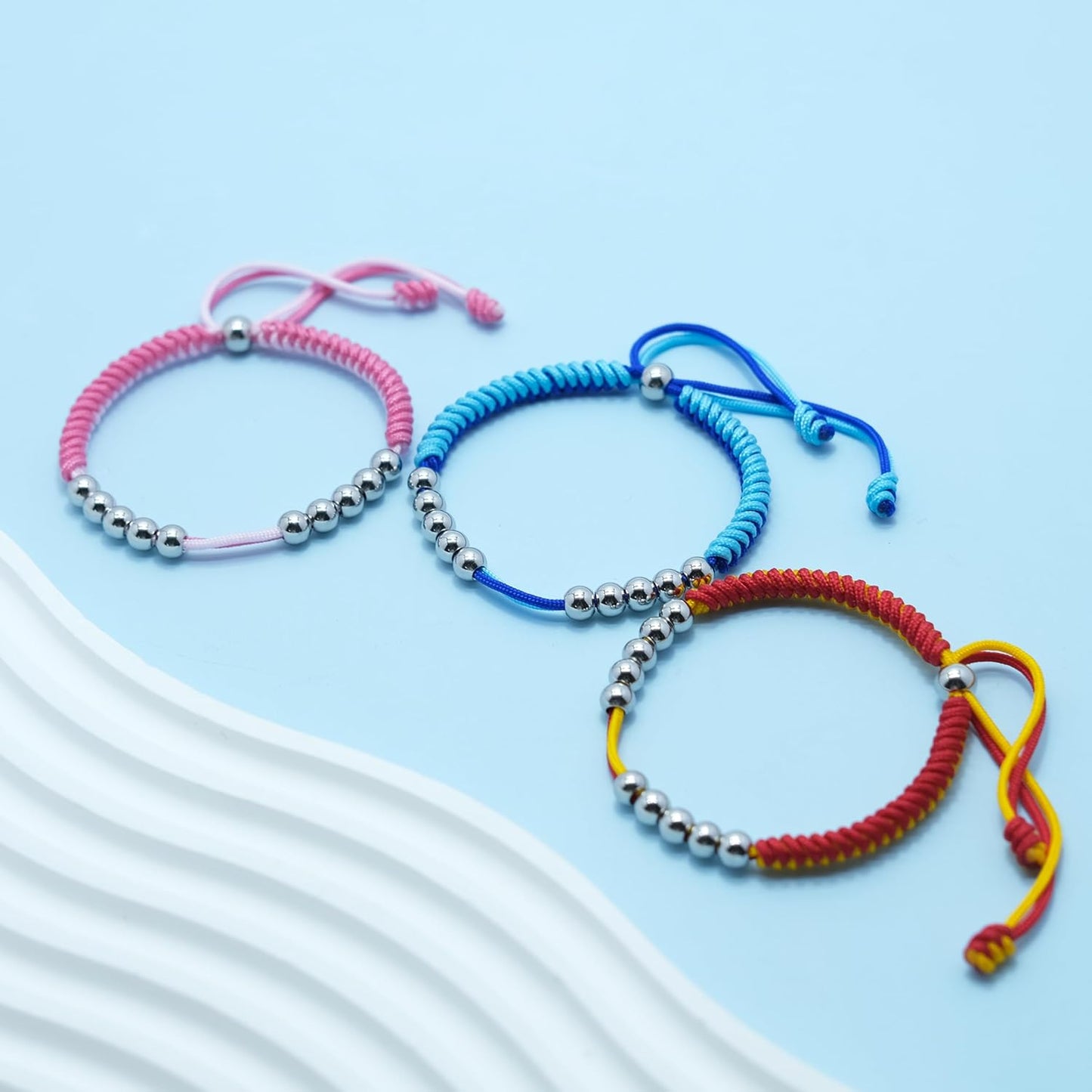 LAMIBEE Golf Stainless Steel 10 Bead Score Counter Bracelet, Golf Stroke Count Bracelet, Resizable Easy to Adjust Golf Round Scoring Tracker, Durable Stylish Golf Accessory