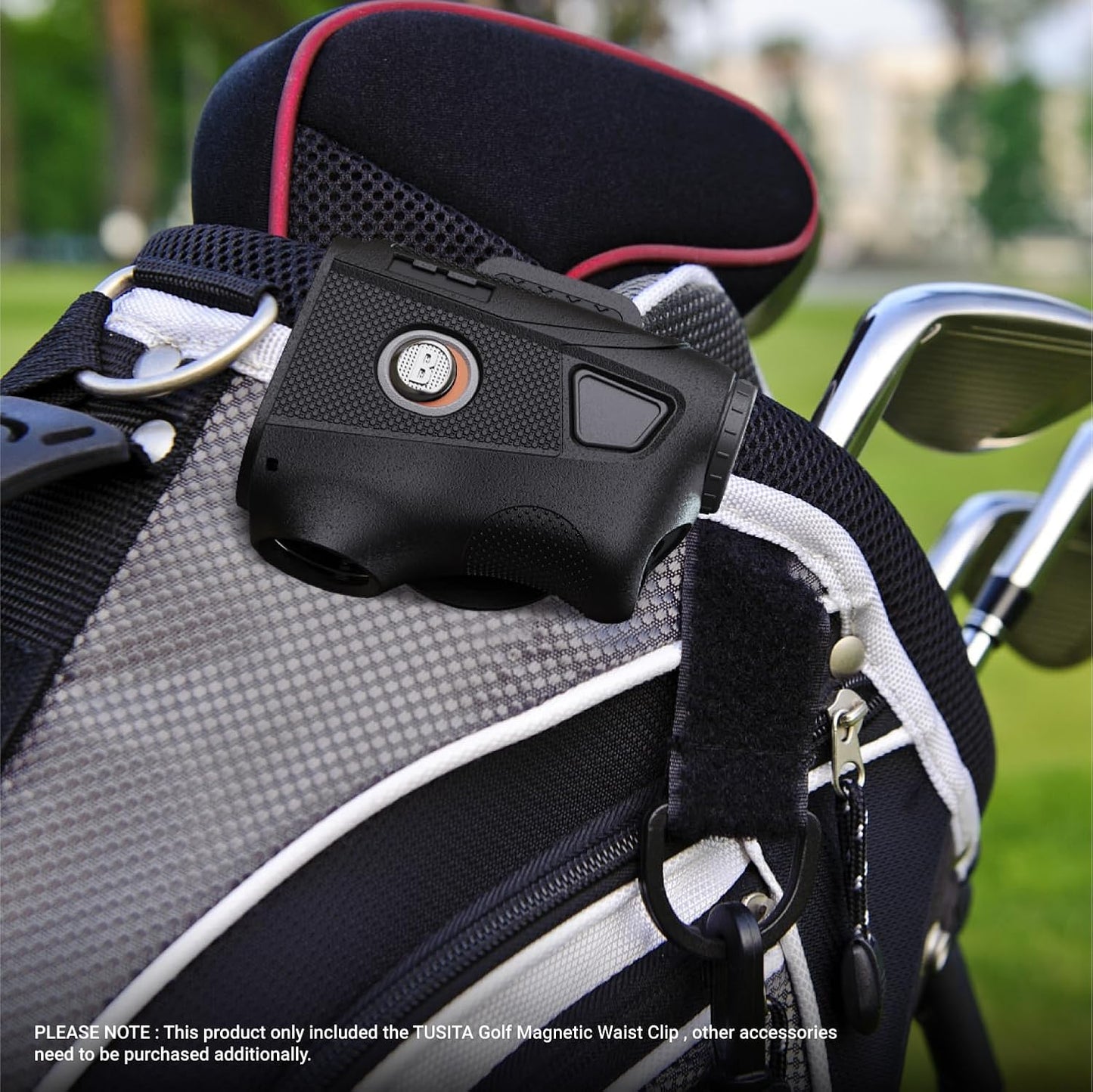 TUSITA Golf Steel HUB - Belt Clip Compatible with Bushnell Magnetic Golf Laser Rangefinders, Magnet Accessories