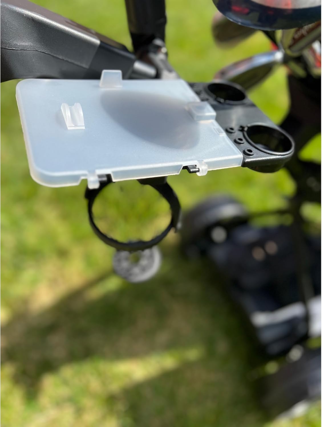 The Weekender Electric Golf Cart, Packed with Drink Holder, Umbrella Holder, Scorecard Holder, Black