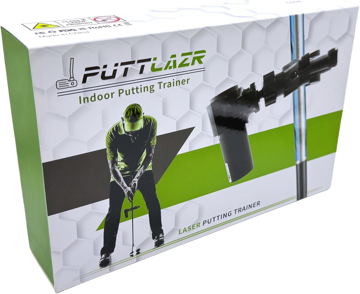 Green Line Indoor Golf Putting Trainer - Perfect Alignment Tool for Men, Golf Accessories