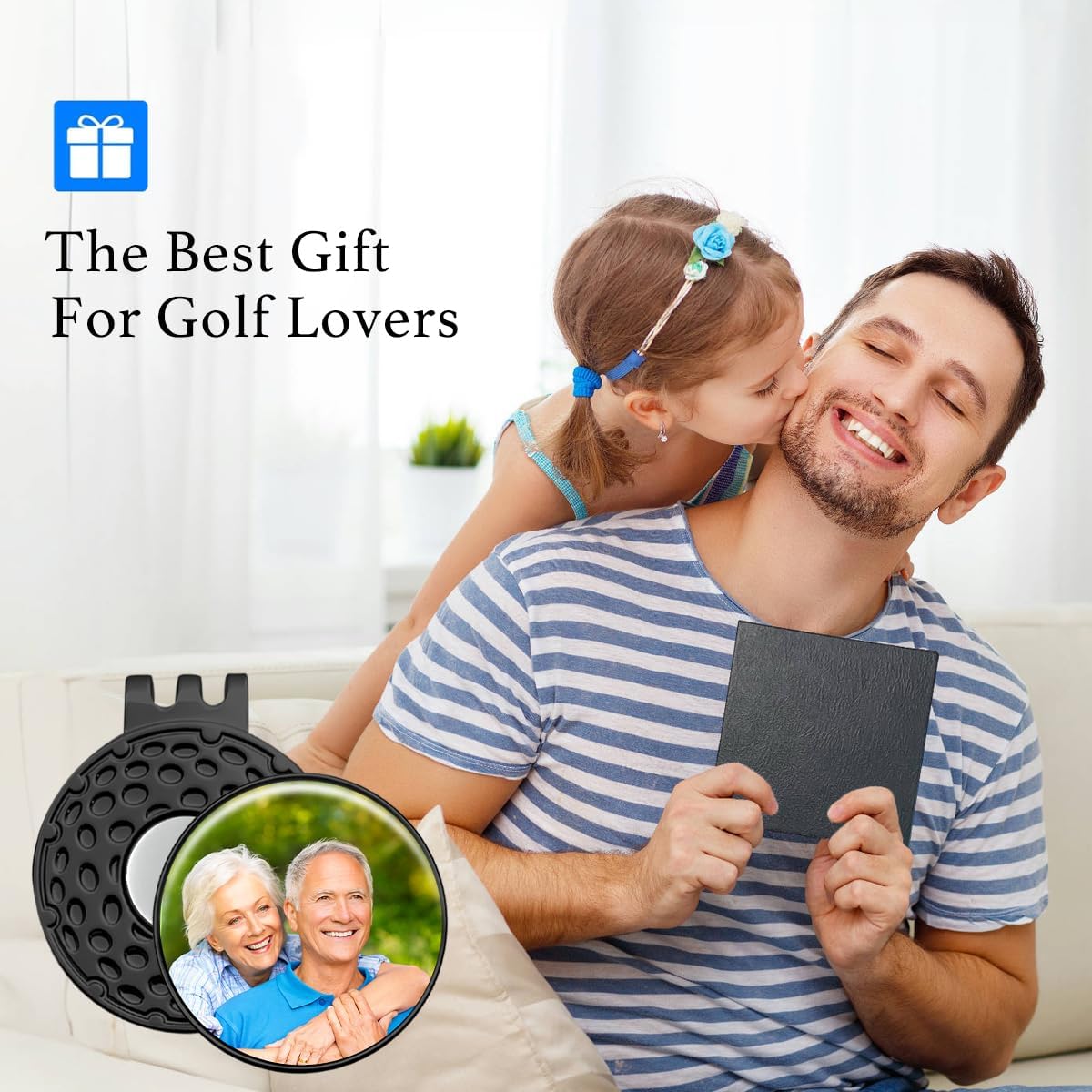 Custom Golf Ball Marker Hat Clip, 3Pack Personalized Magnetic Ball Marker, Golf Accessories for Men & Womens, Golf Gifts for Golfers