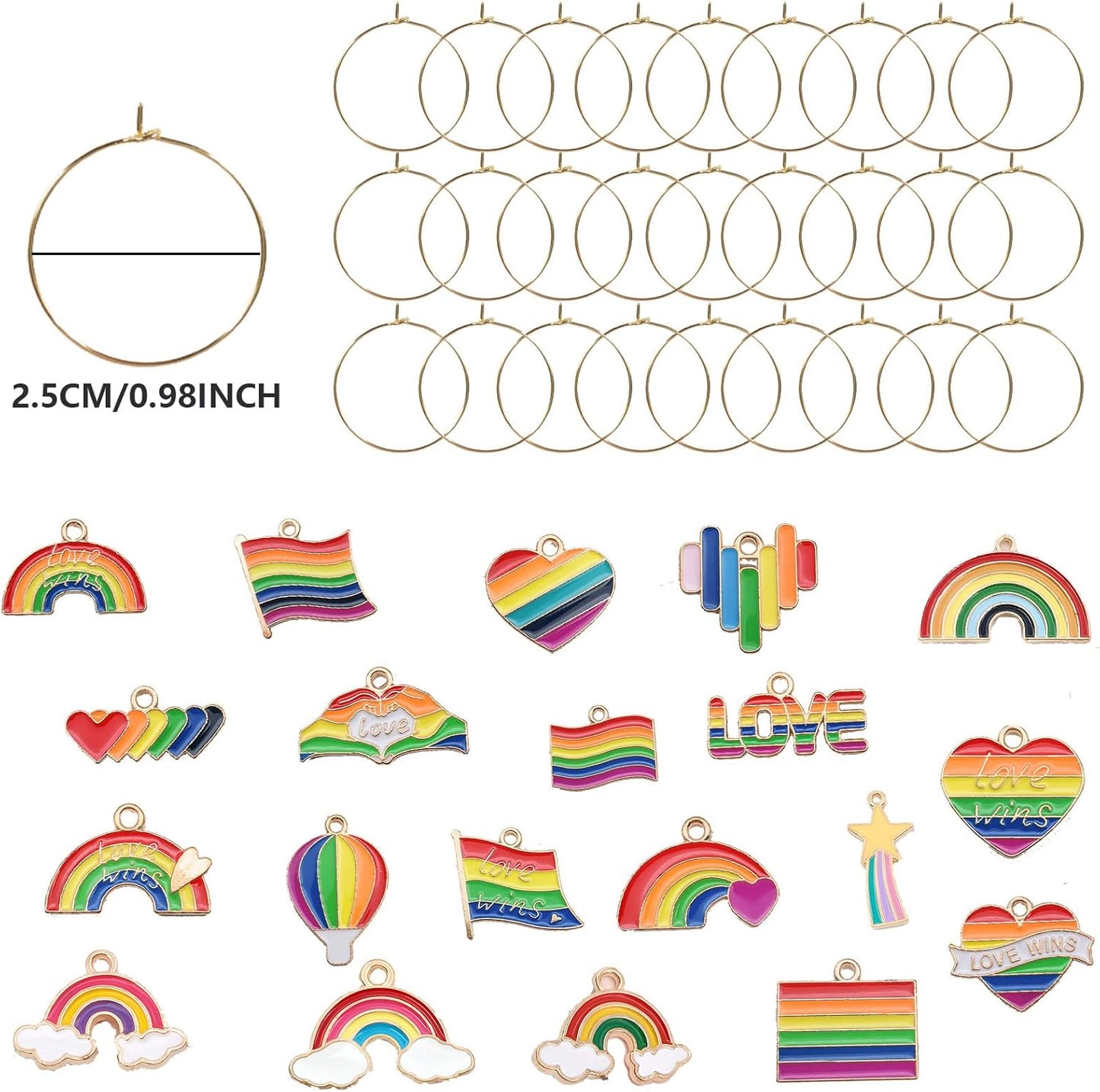 Wine Glass Charms Drink Identifiers Wine Charms For Stem Glasses Markers Glass Tags Travel Beach Themed Party Supplies