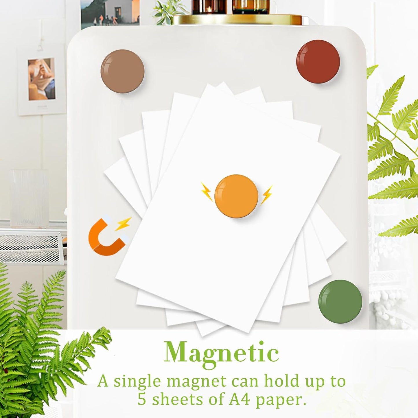 MORCART 16PCS Fridge Magnets, Cute Colorful Magnets for Refrigerator Locker Whiteboard Decorative Magnetic Board Cabinets Classroom Office Cubicle School