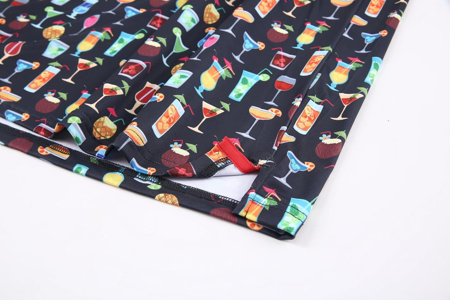 Alex Vando Mens Hawaiian Golf Shirt Moisture Wicking Digital Print Golf Shirts for Men