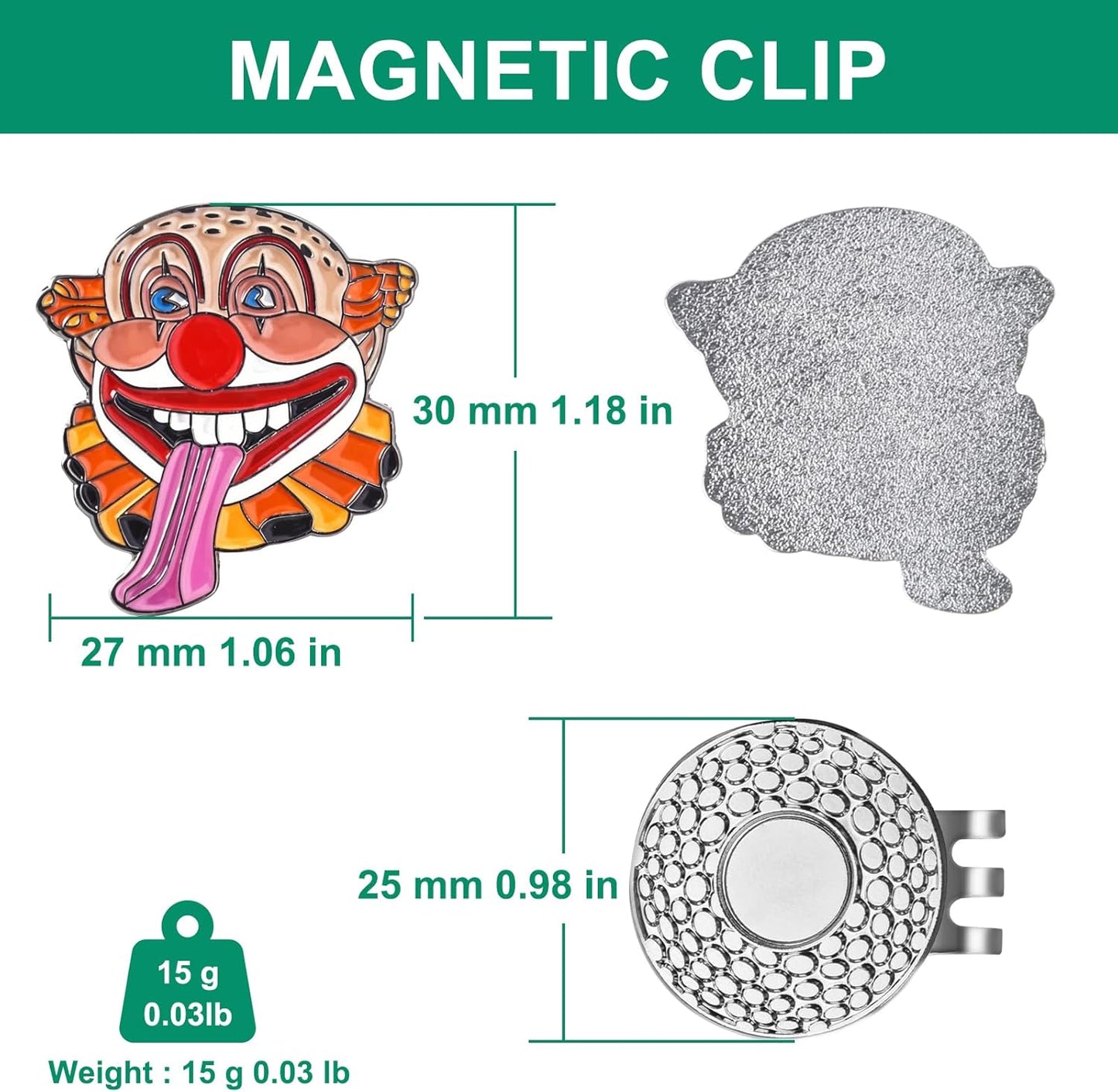 Golf Ball Marker Hat Clip, Golf Accessories for Men, Golf Ball Stamp, Funny Golf Gifts, Golf Gadgets