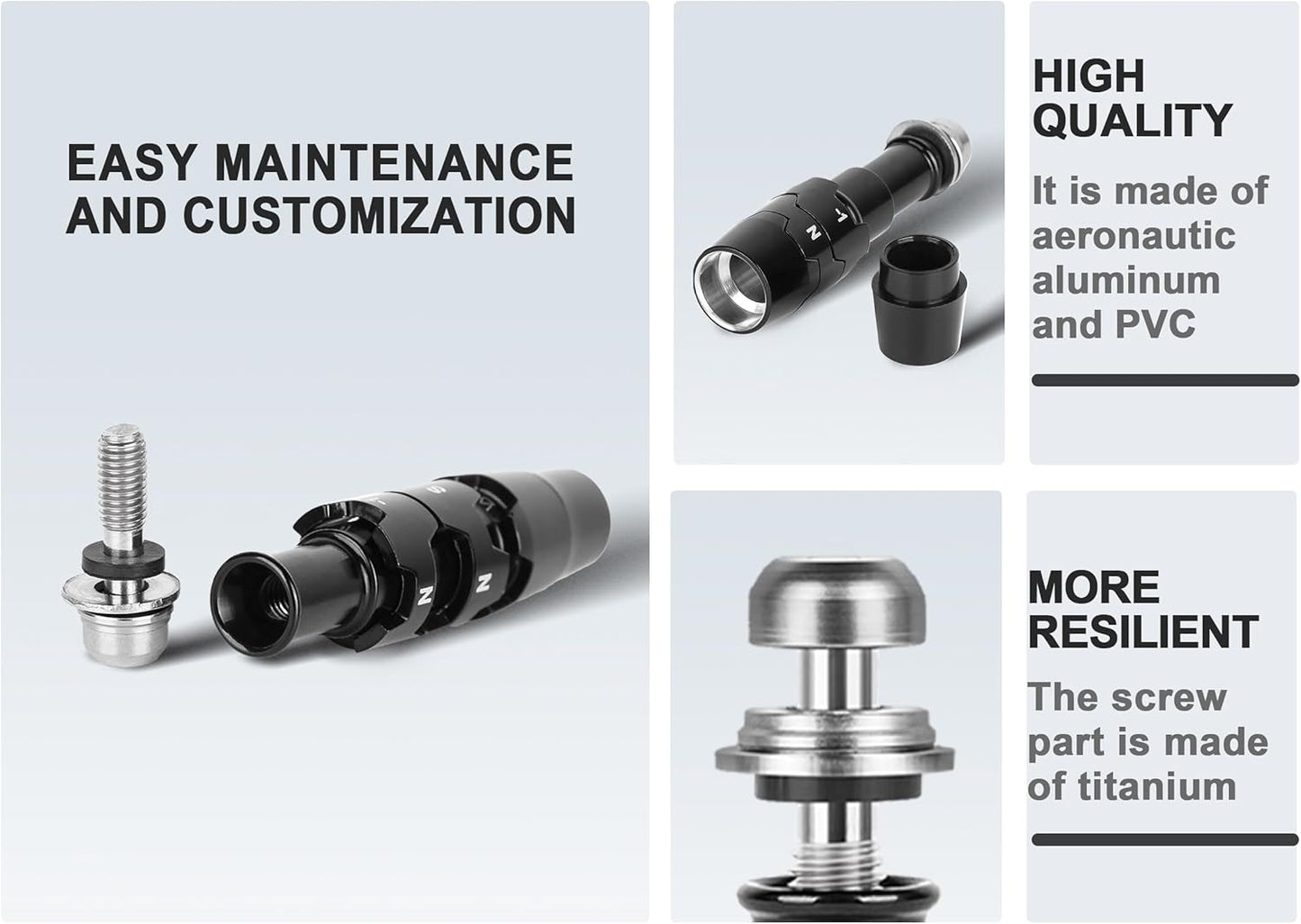 Golf 5pcs .335 Golf Adapter Sleeve Shaft Compatible with Callaway Ai Smoke Series Drivers, Paradym, Epic, Rogue ST, Great Big Bertha, MAVRIK Series,816/815/814 XR Drivers