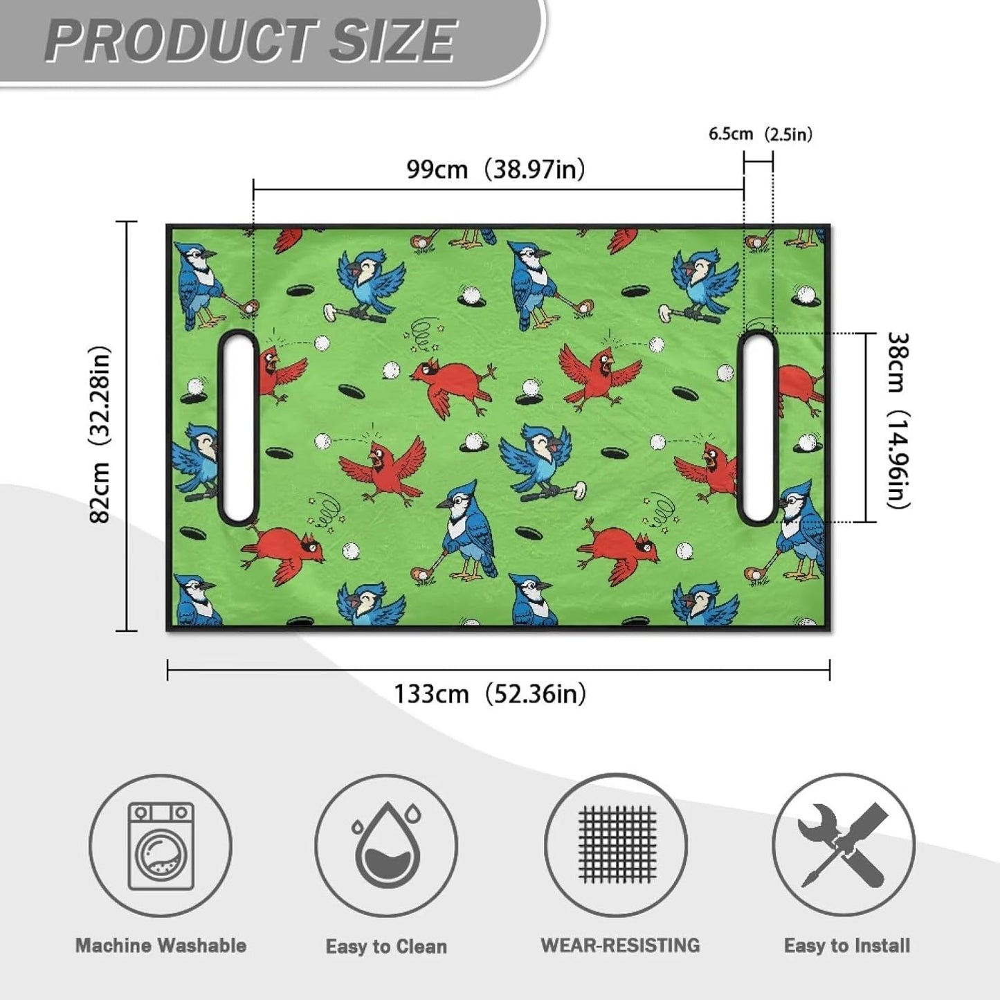 Golf Cart Accessories Anti-hot Golf Cart 50 X 30.9 Inches Seat Cushion Golf Seat Cushion Cover Towel Blanket Fits for Golf Club Cars