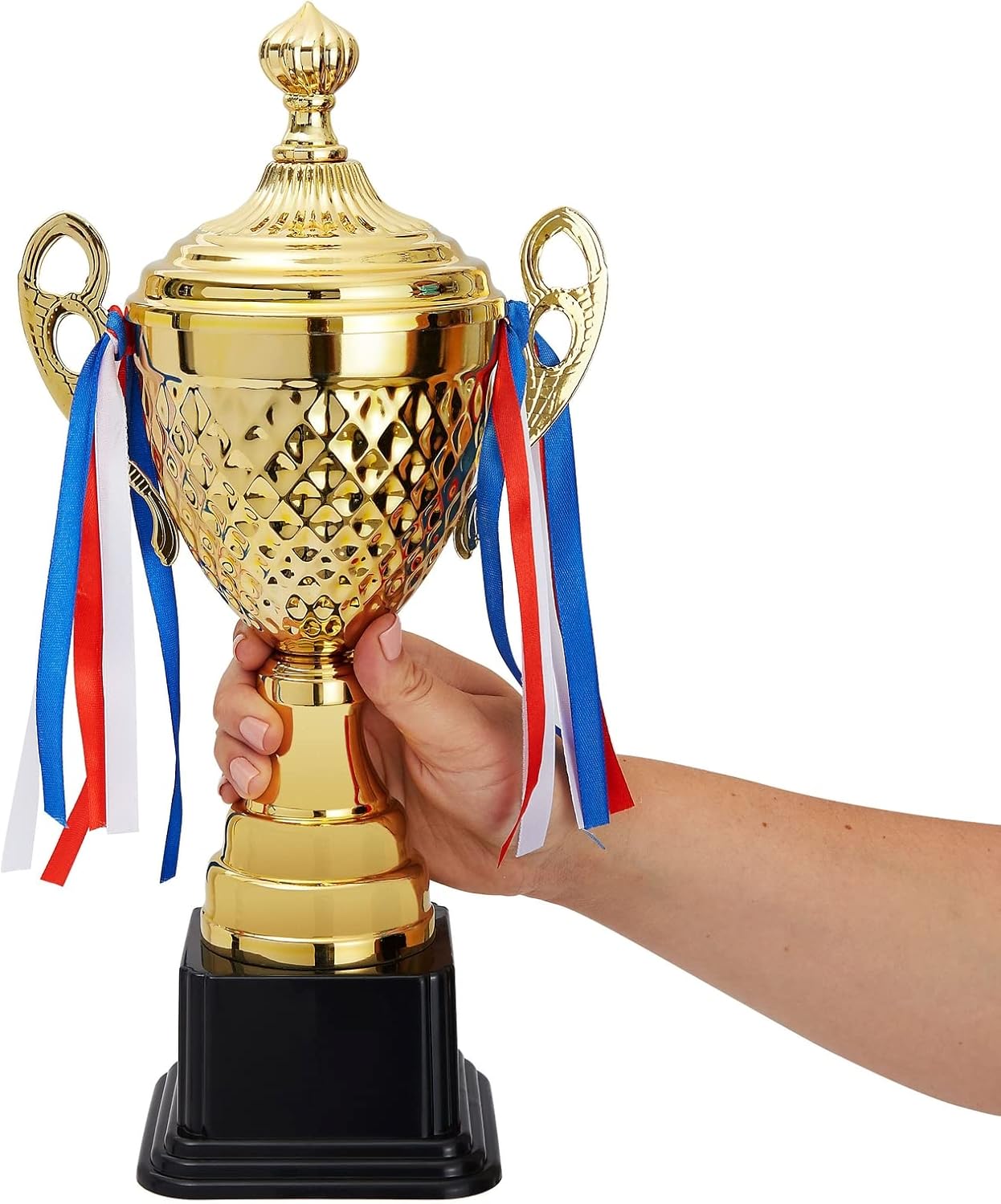 Juvale Gold Trophy Cup - Tournament & Championship Trophy Award - Versatile Awards for Soccer, Basketball & Golf - Rewards for Adults & Kids - 15.2 x 7.5 x 5 in