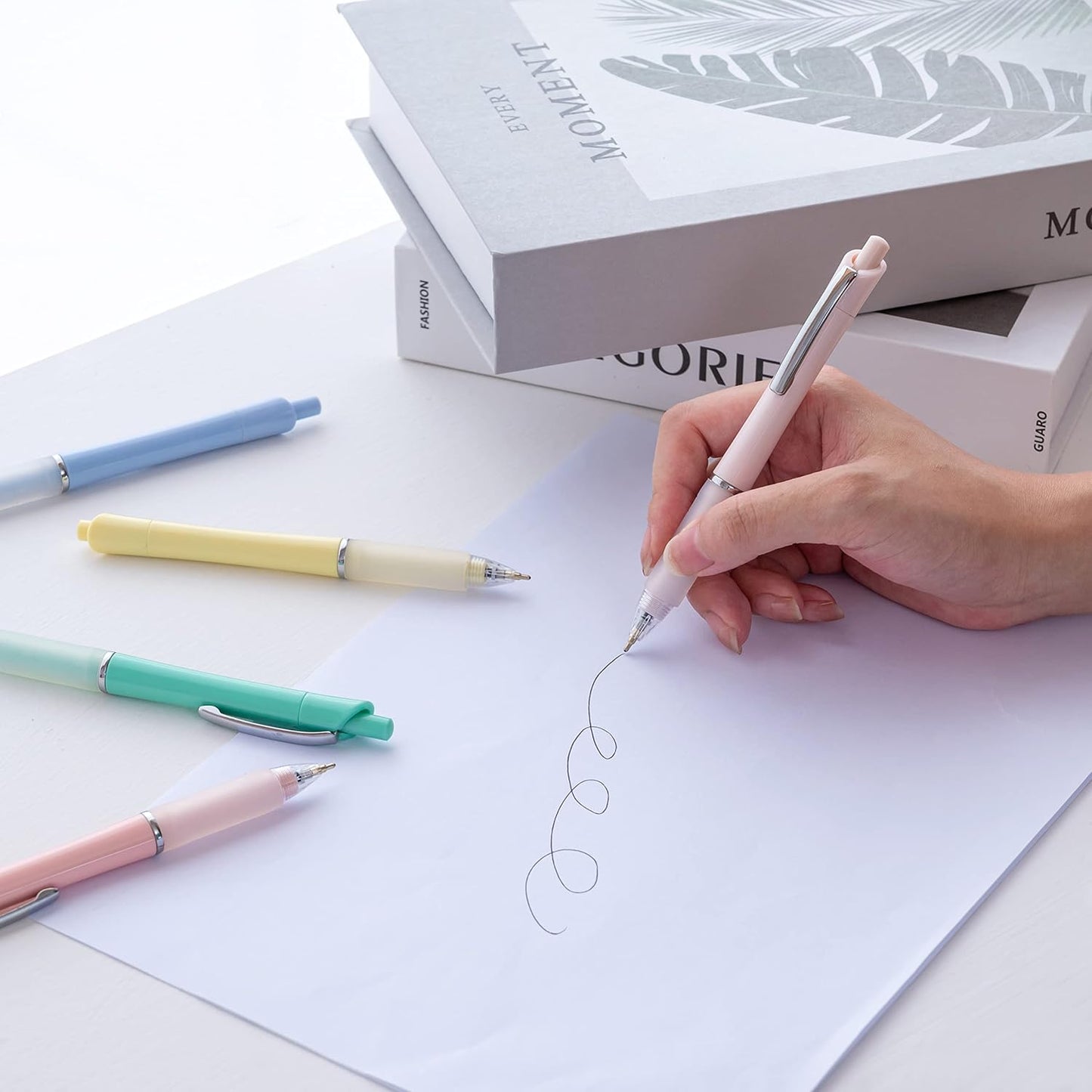 Ball Point Pen Black Ink Ballpoint Pens Medium Point 1.0mm Office Pens(18 pack)