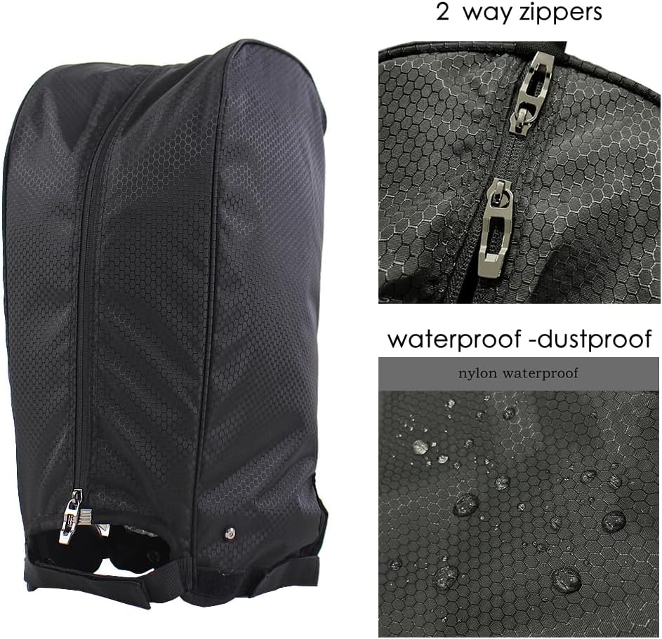 BOYEA & SKULLEAP Golf Bag Cover/rain Hood Waterproof/dustproof,Thickened Style,fits 8.5-9-inch golfbag/standbag,4 snap Fasteners +Adjustable Straps, Easy to Install, Foldable, for All Golfers Gifts