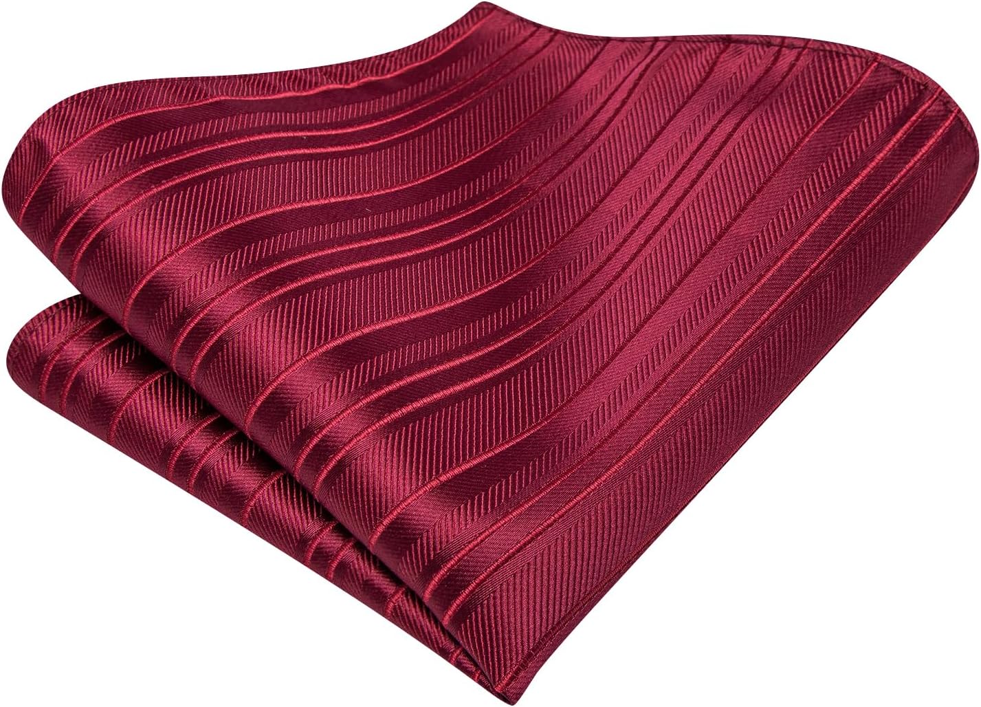 Dubulle Mens Paisley Striped Tie WOVEN Necktie for Men and Handkerchief Cufflinks Set Wedding Formal Business