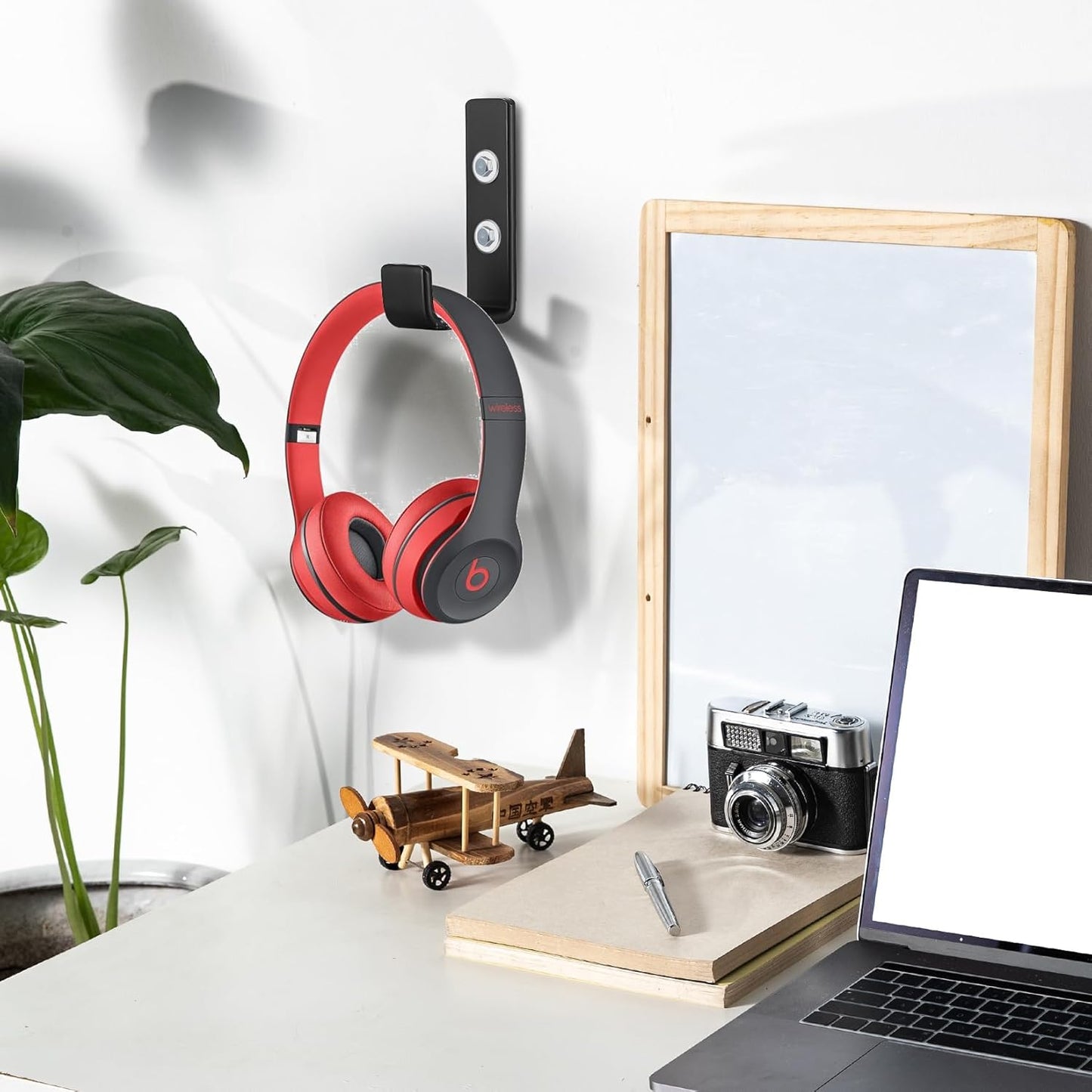 Heavy Duty Garage Hooks for Hanging, 2pcs Black Garage Storage Wall Mount J Hook Heavy Duty, J Utility Hooks for Extension Cord Tool Cable, Clothes, Keys Hook (2Pcs)