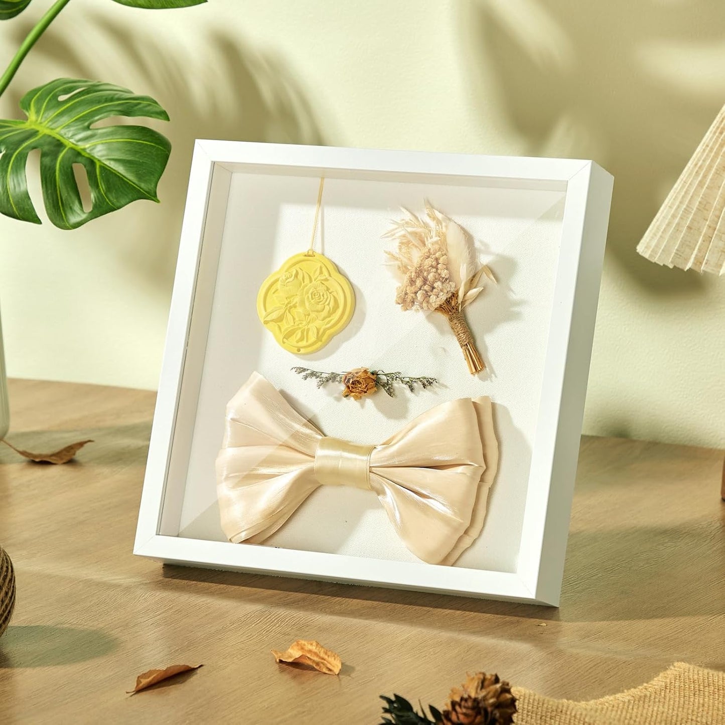 11x11 Shadow Box Display Case Picture Frame with Soft Linen Back, Deep Black Shadow Box 11x11 for Flowers Medal Display Case Jersey pet Graduation Memorabilia Baby Ltems Crafts Photos