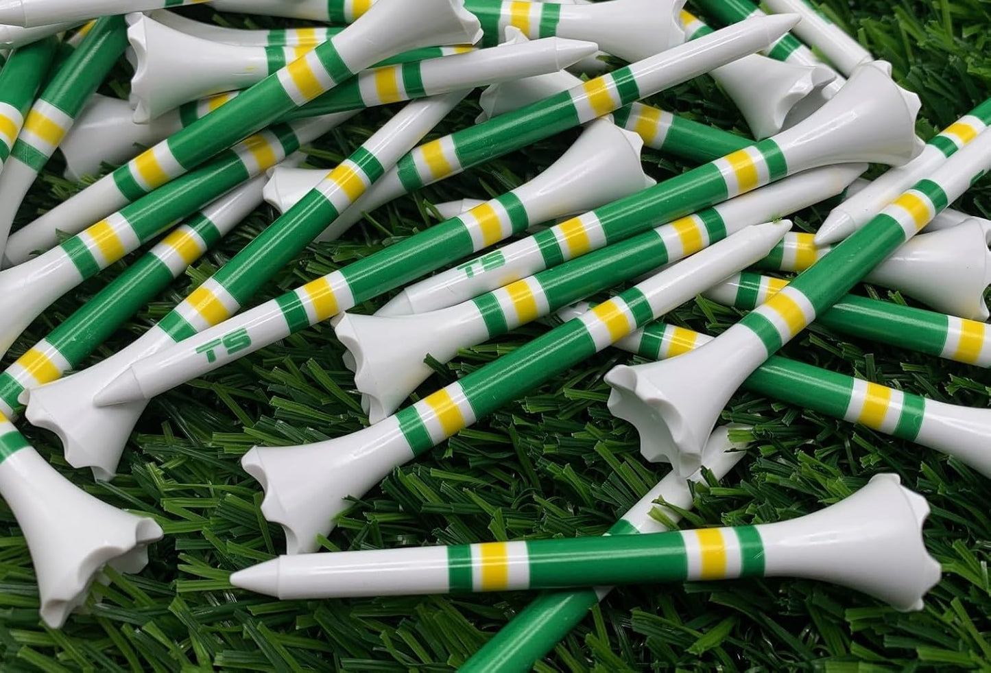 TRUESTRIKE Premium USA Golf Tees – 3¼" or 2¾" Durable Plastic Performance Tees (100 Pack) – Made in USA – Bulk Value Pack