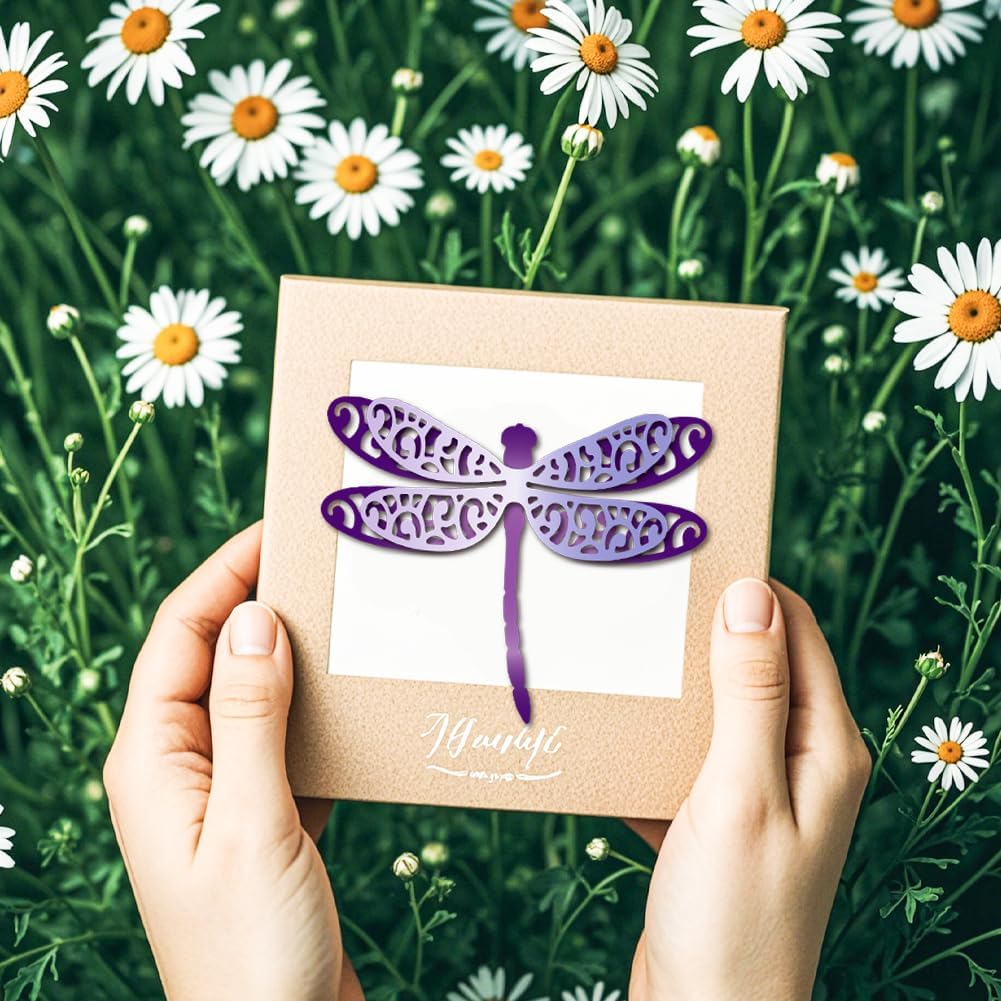MAYJOYDIY Layered Dragonfly Metal Die Cuts Dragonfly Wings Cutting Dies Stencil Insects Embossing Scrapbooking Cuts Template for DIY Scrapbooking Craft Card Making Album Gift Decor