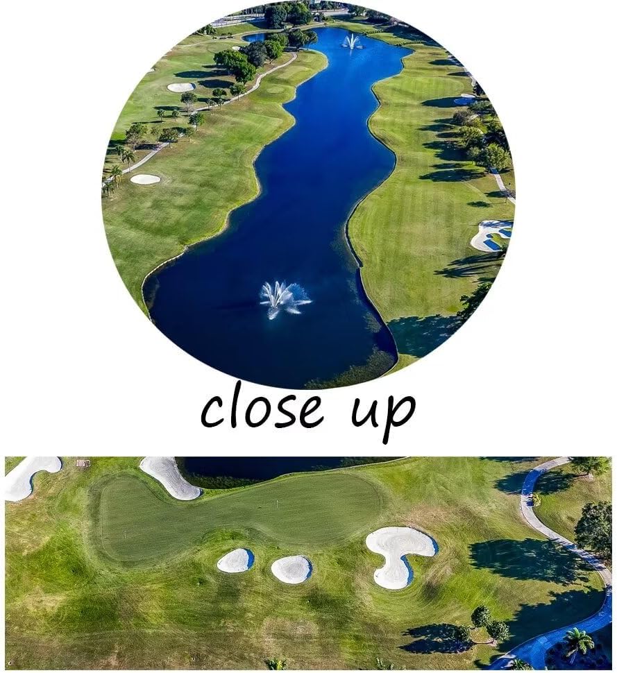 chenchenArt WESTON FL USA Golf Course Wall Art for Living Room Bedroom Bathroom Home Decorations Golf Course Pictures Posters Canvas Prints Modern Artwork Framed Ready to Hang(20''W x 40''H x3)