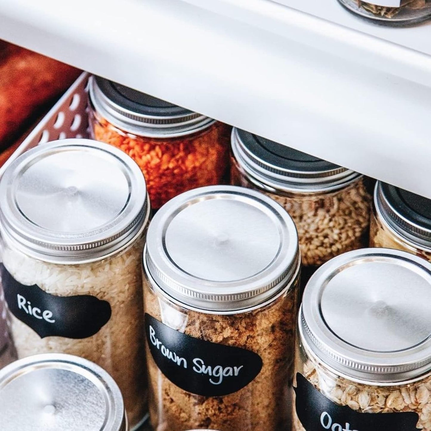 120 Pcs Chalkboard Labels for Storage Bins, Chalk Labels for Containers, Waterproof Mason Jar Labels, Reusable Chalk Labels for Mason Jar, Parties Decoration, Weddings, 2 Liquid Markers