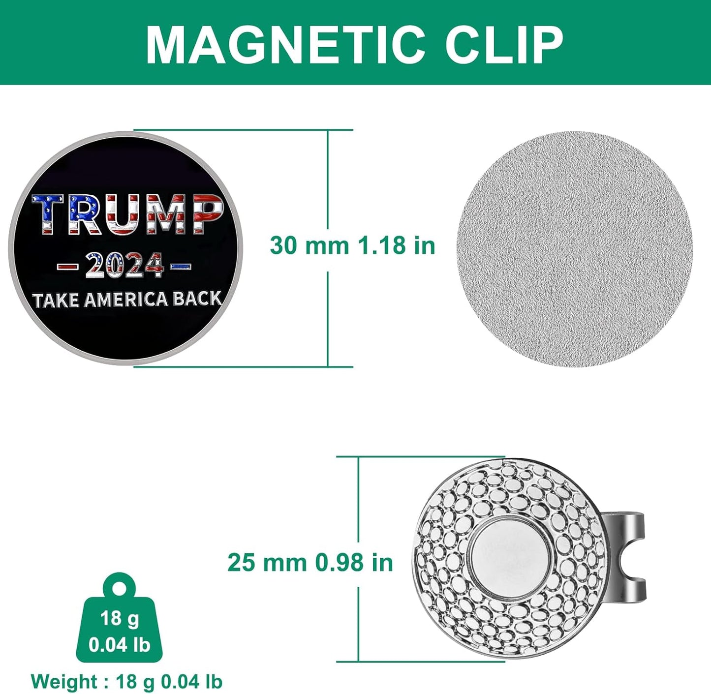 Golf Ball Marker Hat Clip, Golf Accessories for Men, Golf Ball Stamp, Funny Golf Gifts, Golf Gadgets