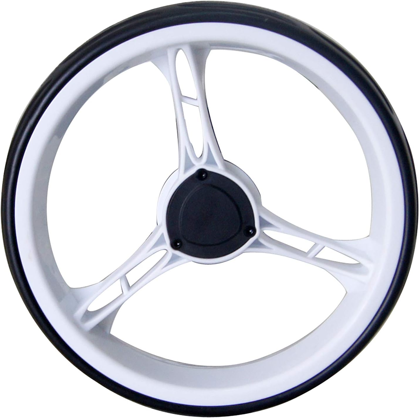 Golf Push Cart 3 Wheel with 360 Rotating Front Wheel, One Second to Open & Close, Lightweight Folding Golf Pull Cart with Foot Brake, Umbrella Holder, Cup Holder, & Storage Compartment