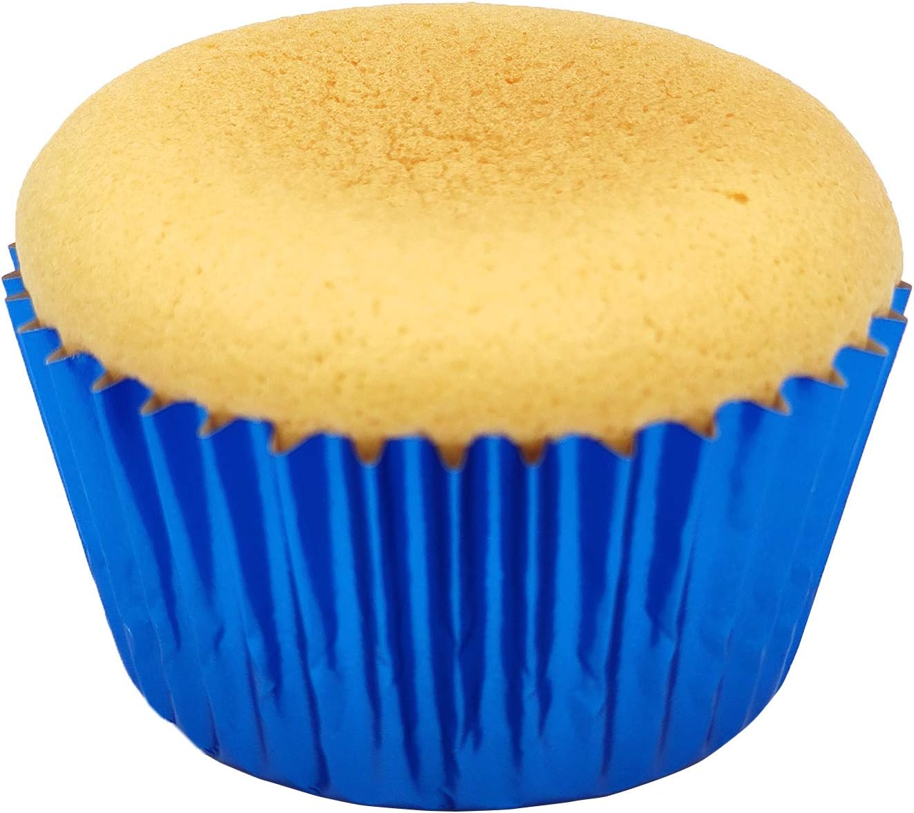 Standard Blue Foil Cupcake Liners Muffin Baking Cups for Party and More, 100-Count
