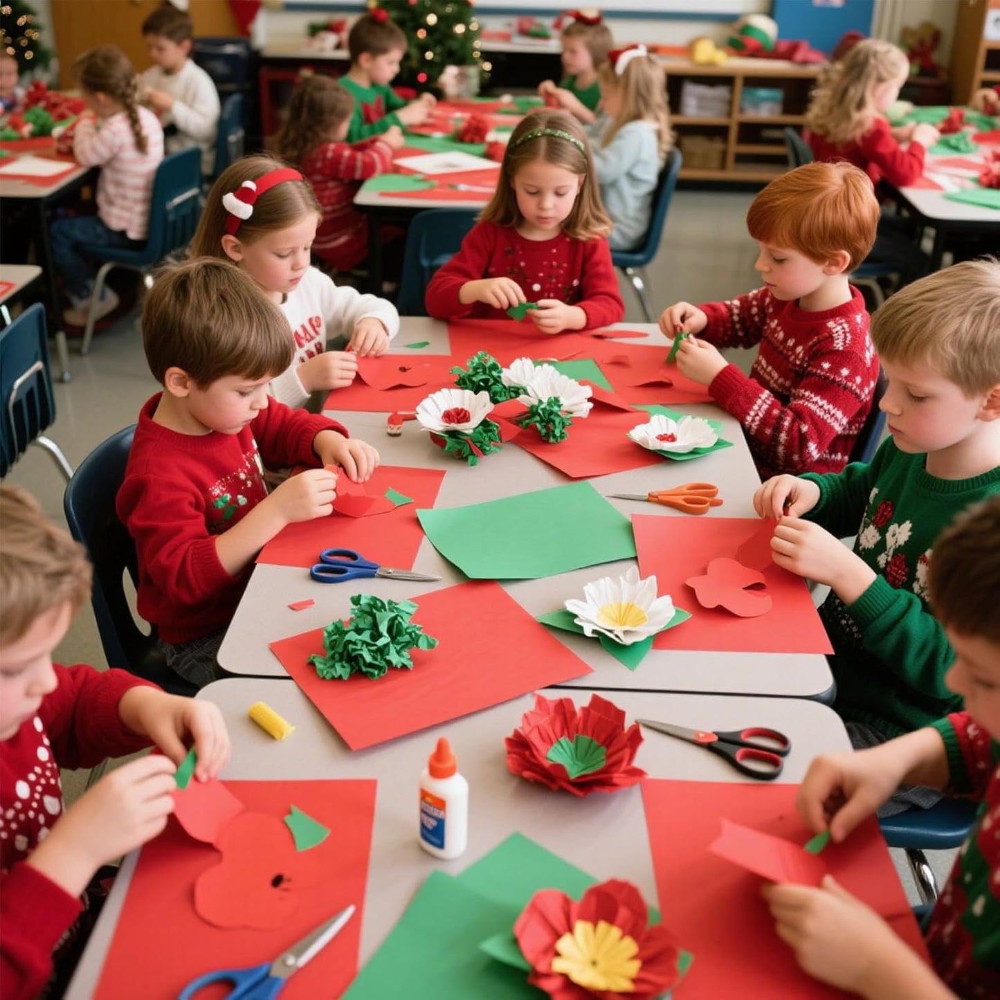 VGOODALL 450 Sheets Christmas Tissue Paper for Gift Bags, 11.5×8 Inch Art Tissue Paper Bulk for Crafts DIY Home Decoration