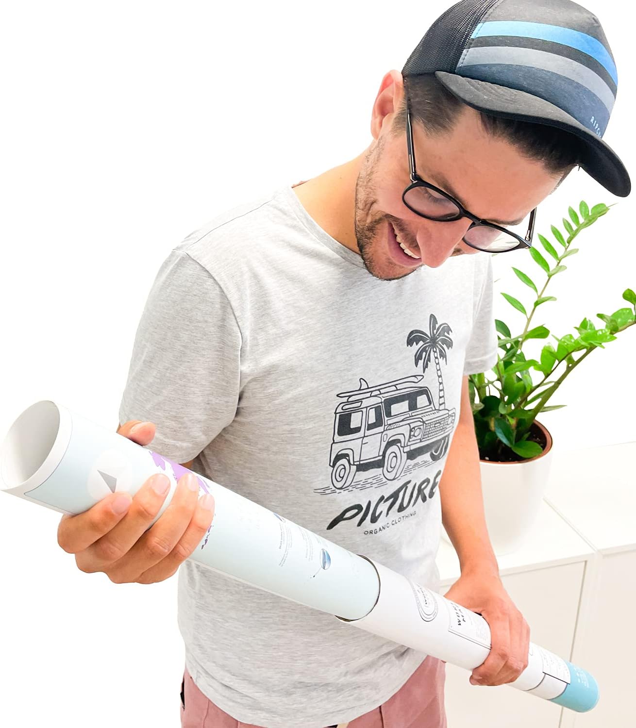 Large World Map for Wall - Poster with Flags & Capitals - Educational World Map for Kids & Adults - Colorful Global Maps with 50 Interesting Facts - Classroom & Homeschool Decor