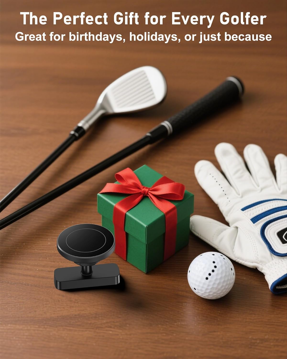 Magnetic Golf Cart Phone Holder, Phone Mount Compatible with MagSafe iPhone 12-17, 20X N52 Dual Magnets, Cradle-Free, Fits EZGO/Club Car/Yamaha/Icon, Golf Cart Accessories for Men, Gifts for Golfers