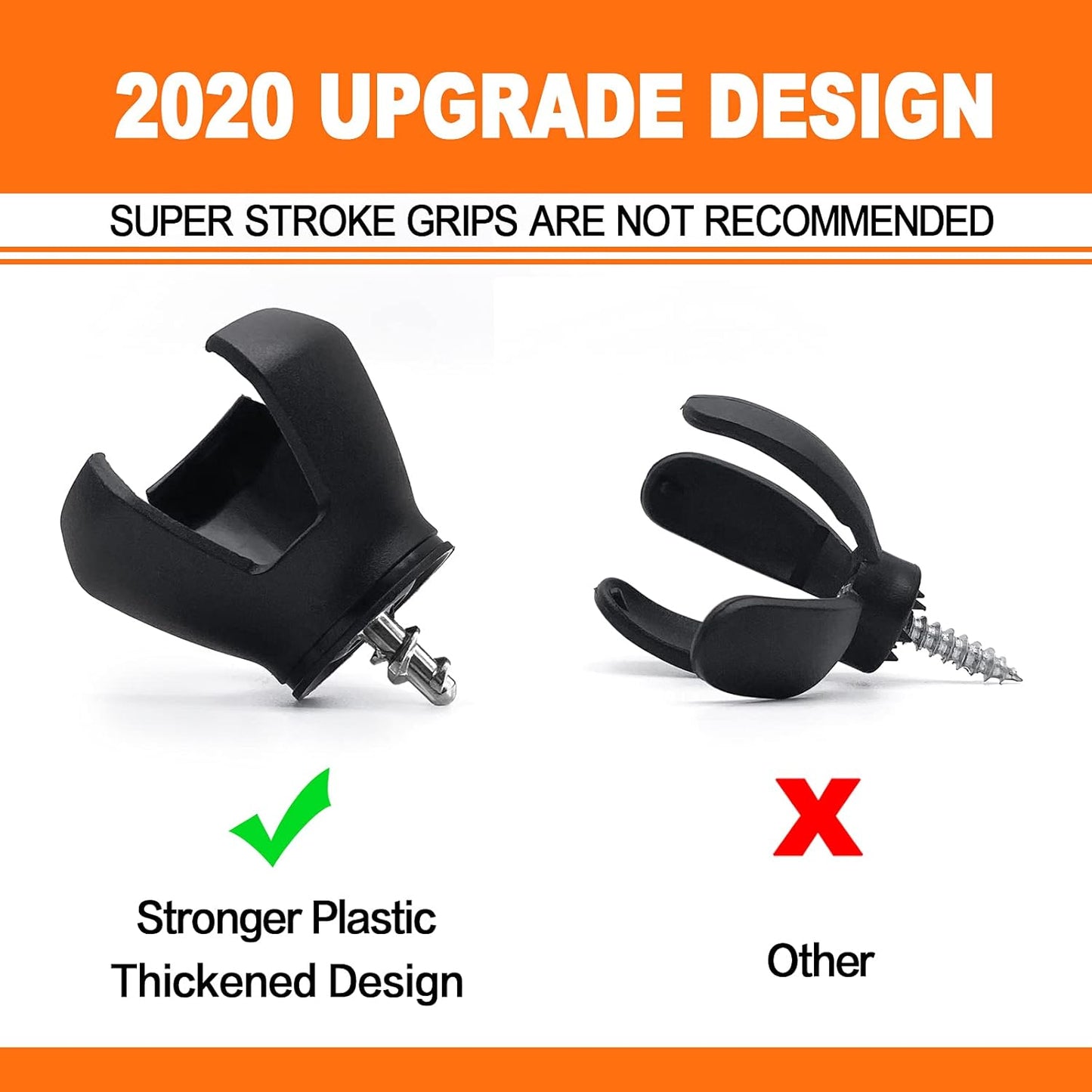 3-Prong Golf Ball Retriever Grabber Pick Up,Back Saver Claw Put On Putter Grip,Suction Cup Ball Grabber,Sucker for Golf Screws Tool