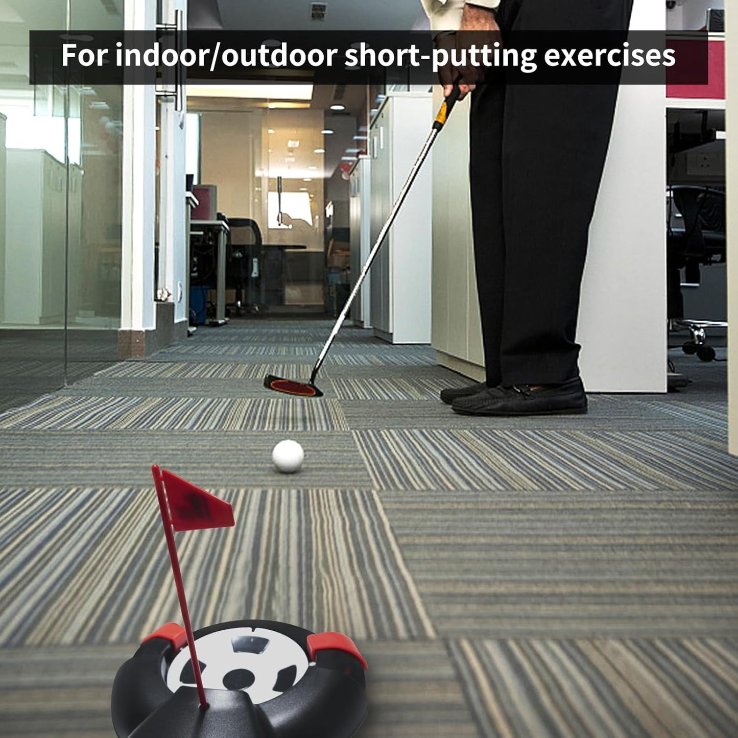 Golf Automatic Putting Ball Return Cup ,Putting Practice Automatic Putting Machine,Golf Cup Training Aid, Putting Returner for Indoor Outdoor Office Practic Golf Training Aids