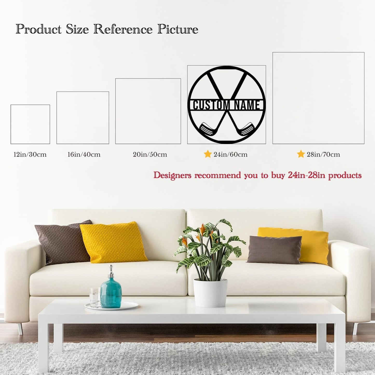 Custom Golf Metal Signs, Personalized Signage Wall Art Decor, Golfer Name Signs, Golf Metal Home Decor, Golf Club Signs (Style-1)