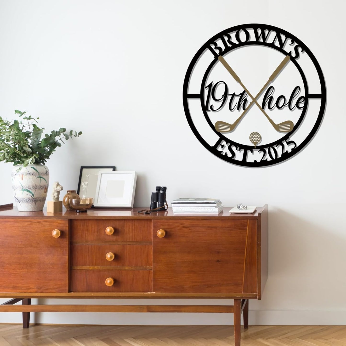 Personalized Golf Metal Wall Art, Vintage Golf Wall Decor, Custom Signs Outdoor Metal, 19th Hole Home Decor for Man Cave Garage Bar Club, Personalized Golfer Gifts for Men Dad Father