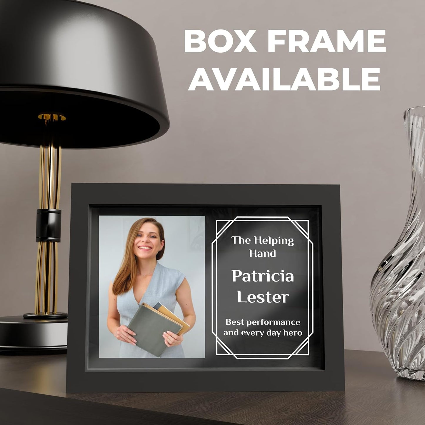 Personalized Acrylic Trophy Award for Activities I Custom Trophy Plaque I Customizable Awards and Trophies I Customize Your Employee Appreciation Gifts I Wide 10"x 8" Height (Employee Award)