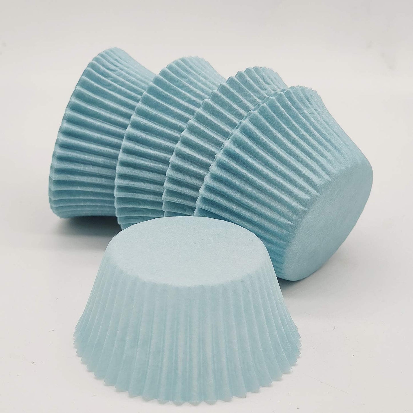 Premium Blue Greaseproof Cupcake Liners Muffin Paper Baking Cups Standard Sized, 100-Count