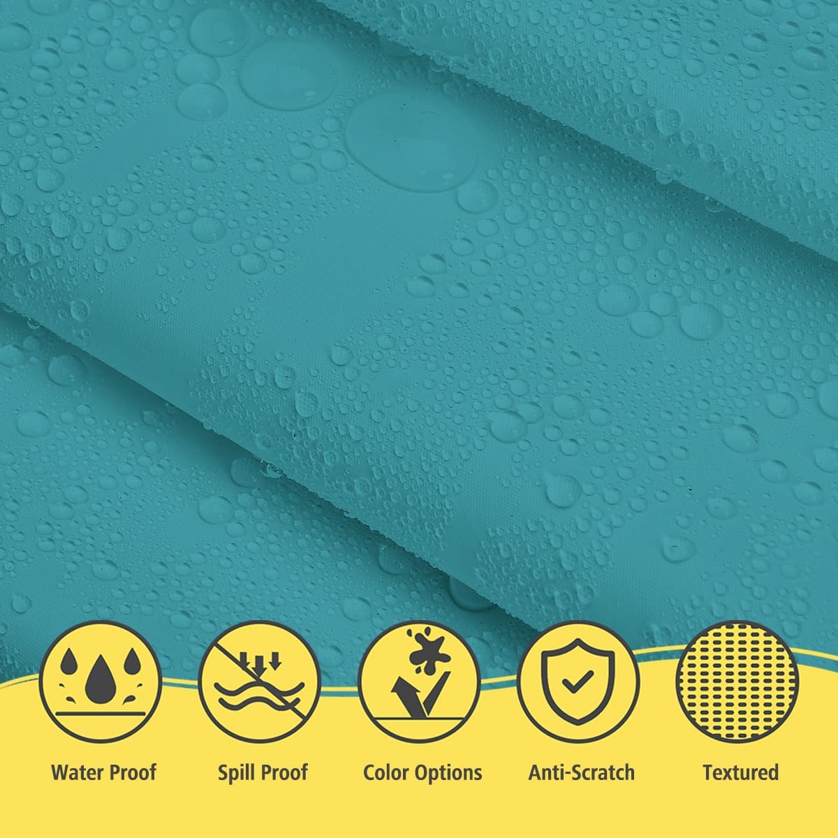 Brand Round Aqua Plastic 84" Disposable Tablecloth (3 Pack), Party & Event Decorative Cover