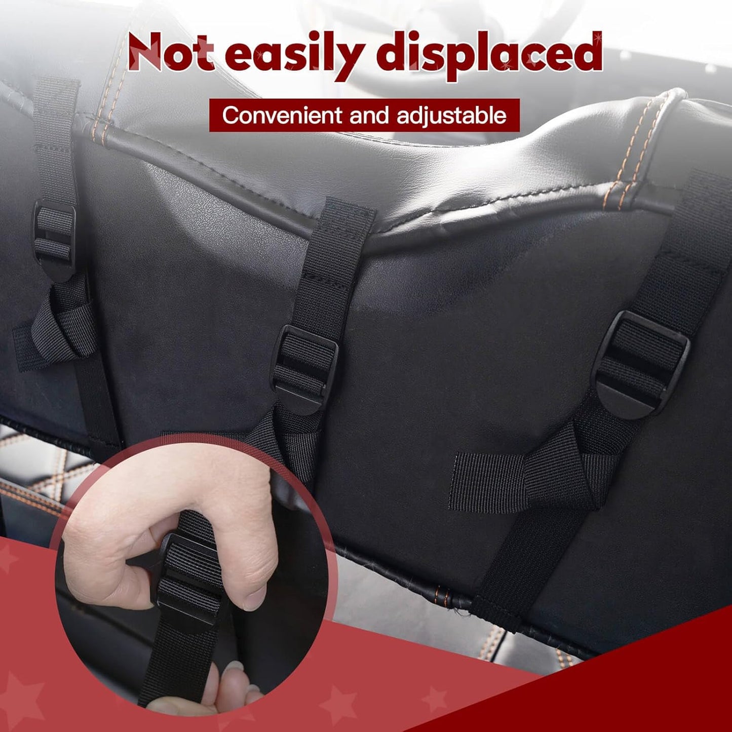 NOKINS Golf Cart Seat Covers Fit Club Car Precedent/Tempo/Onward Premium Front Seat Cushion, Golf Cart Vinyl Leather Diamond Seat Covers, Soft/Scratch-Resistant/No Stapler Needed