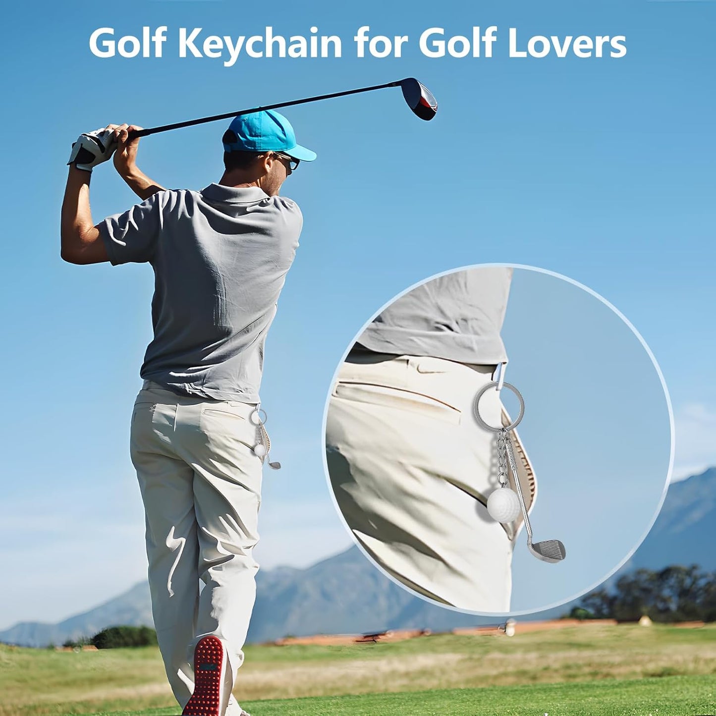 Golf Gifts for Men, Fathers Day Golf Gifts, Golfing Gifts Basket for Golfer Lovers,Funny Golfer Gift for Him Dad Uncle, Husband Boyfriend, 20 Oz Golfing Cup Tumbler