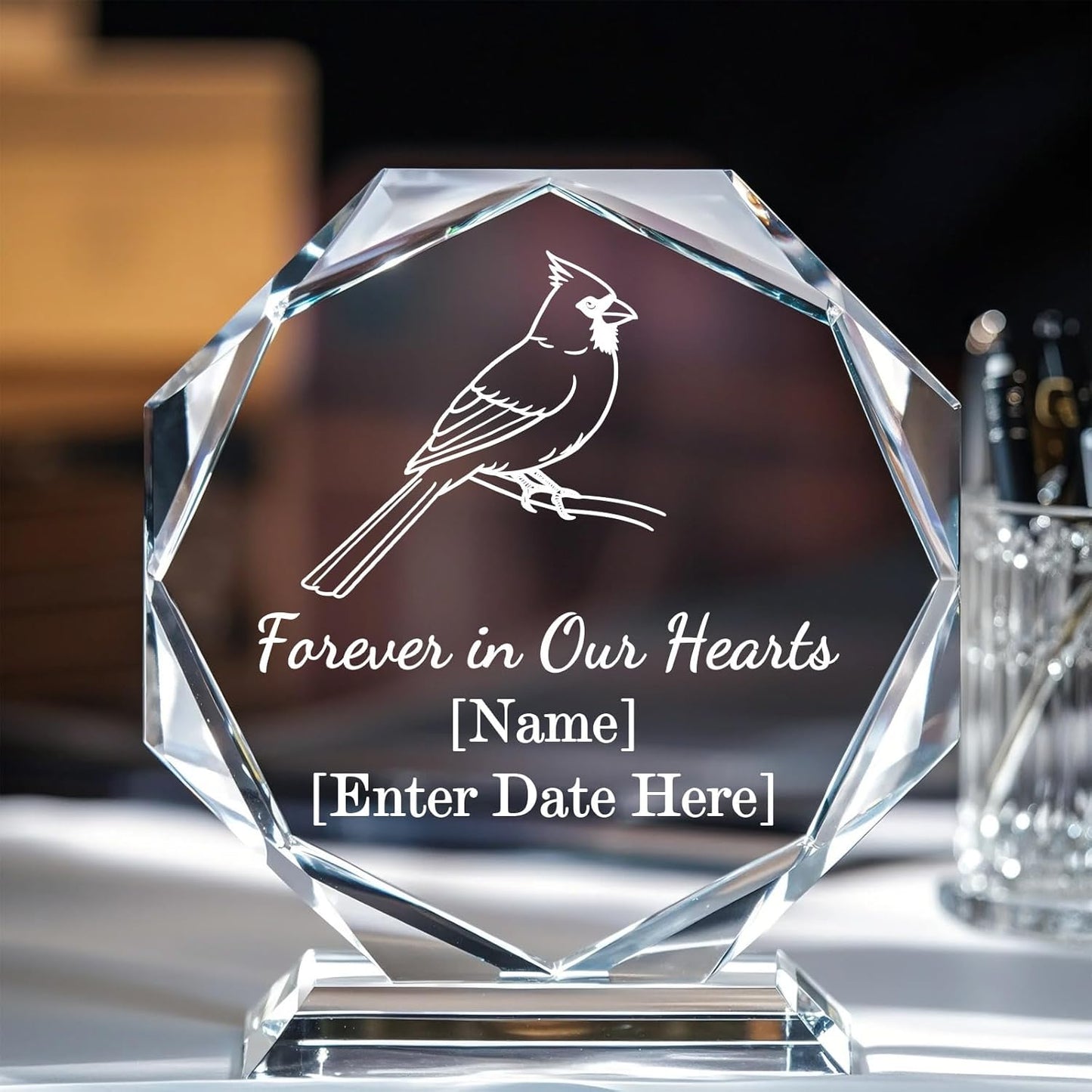 Custom Crystal Awards and Trophies – Personalized Engraved Glass Plaques for Employee Recognition, Appreciation, Farewell, Retirement, Coworker Gifts, Sports Achievements