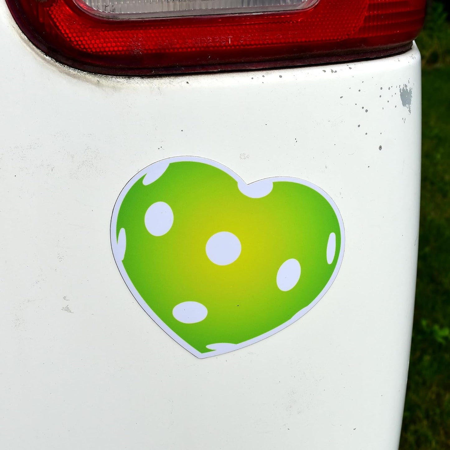 Tennis, Pickleball & Golf Decorative Magnets – Fun Sport-Themed Fridge Magnets, Locker Magnets, Car Magnets, Office Décor – Tennis Ball, Pickleball, Golf Ball & Heart Designs (Green Pickleball Heart)