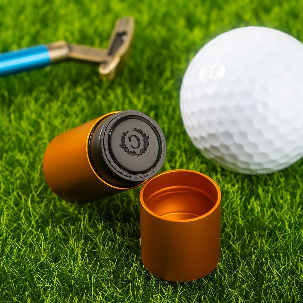 STAMTECH Custom Golf Ball Stamp - Personalized Golf Ball Stamp Markers with Monogram to Indentify Golf Balls, Add a Personal Touch to Your Golf Game(Red)