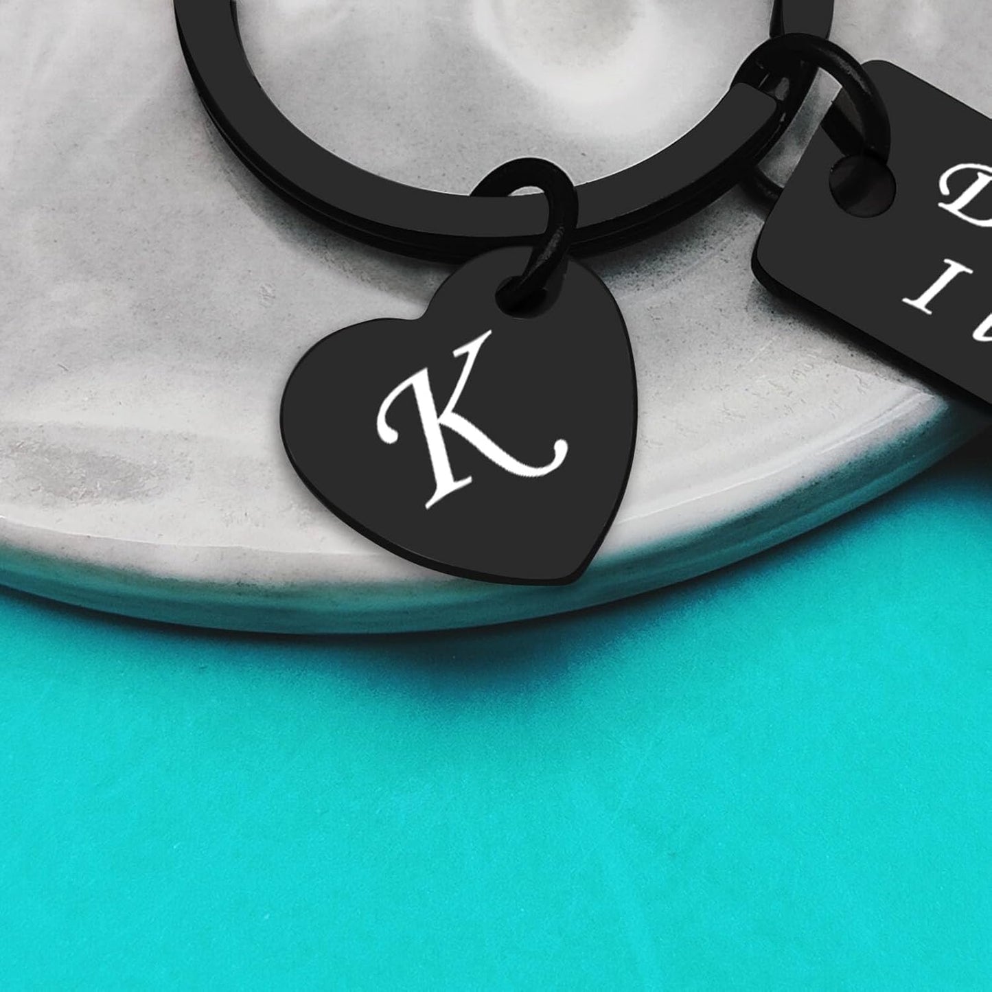 Xiahuyu Drive Safe Keychain for Him Boyfriend Husband 26 Letter Keychain Gift for Men Dad Son Brother Christmas Birthday