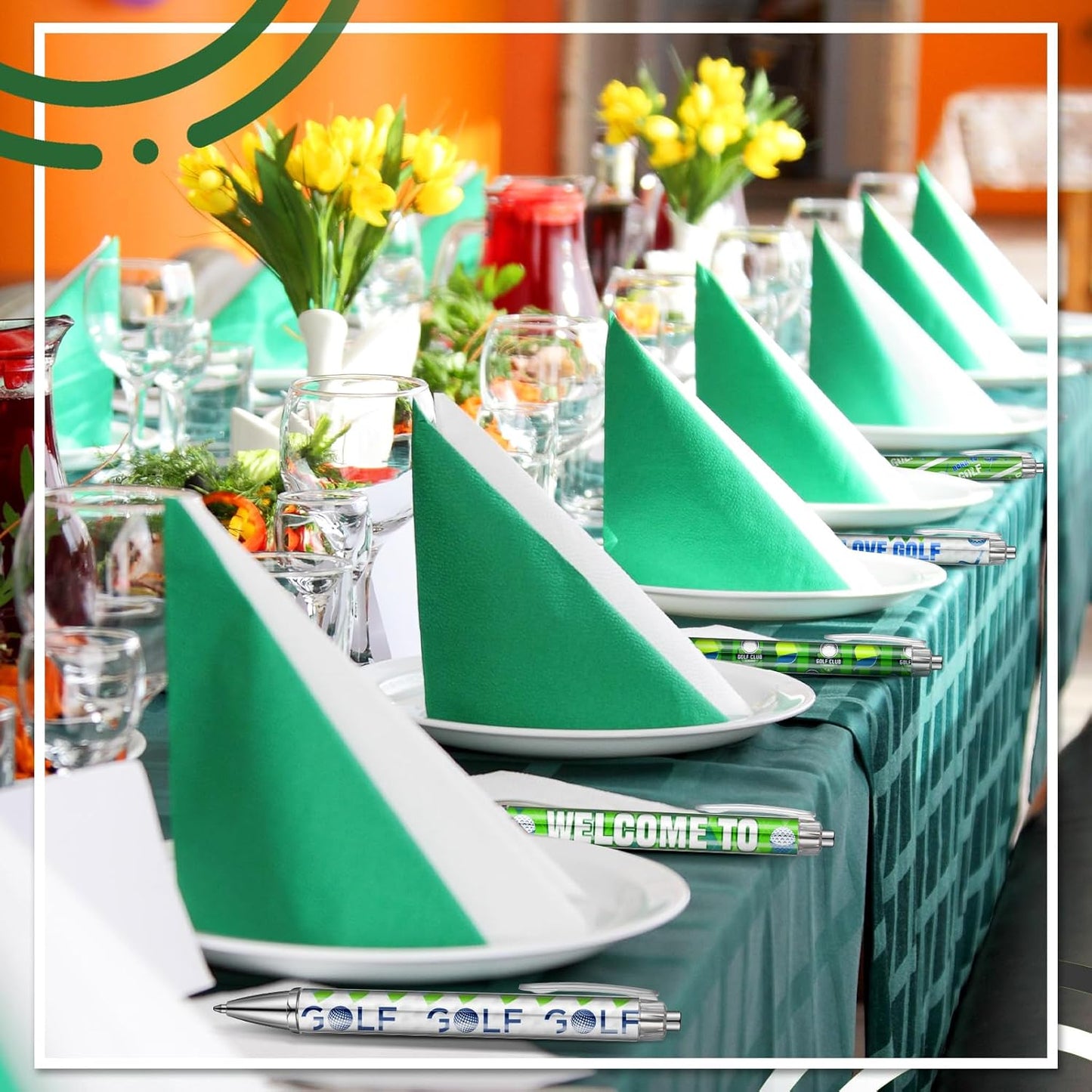 48 Pcs Golf Ballpoint Pens Gifts Golf Birthday Party Supplies Decorations Black Ink Retractable Pens in Bulk for Coworkers Office Dad Students