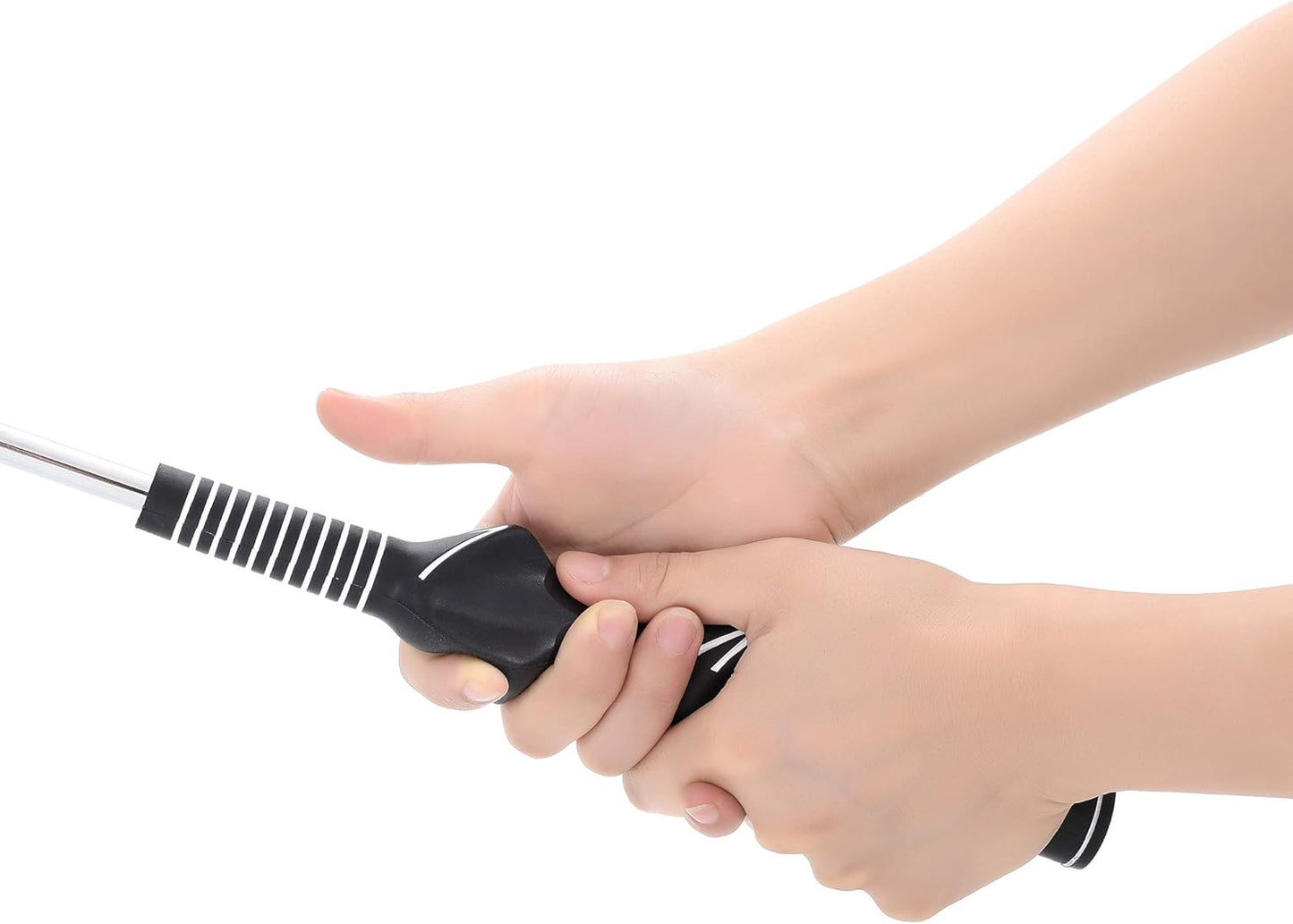 Mile High Life Golf Tempo Trainer | Golf Grip Trainer | Golf Swing Training Aid | Two Weight Configuration Options | for Right-Handed Golfer