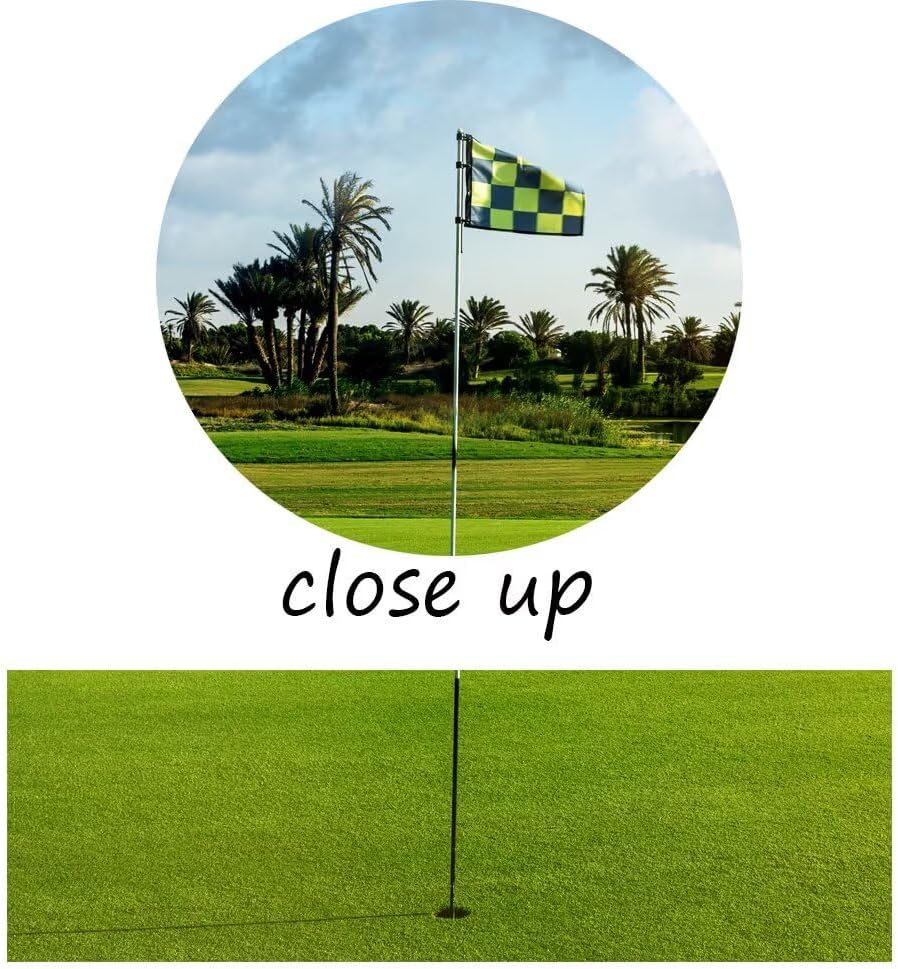 chenchenArt Golf Course Wall Art for Office Golf Course Picture Poster Wall Decor for Living Room Bedroom Gym Room Home Decorations Golf Artwork Canvas Prints Framed Ready to Hang(12''H x 16''W)