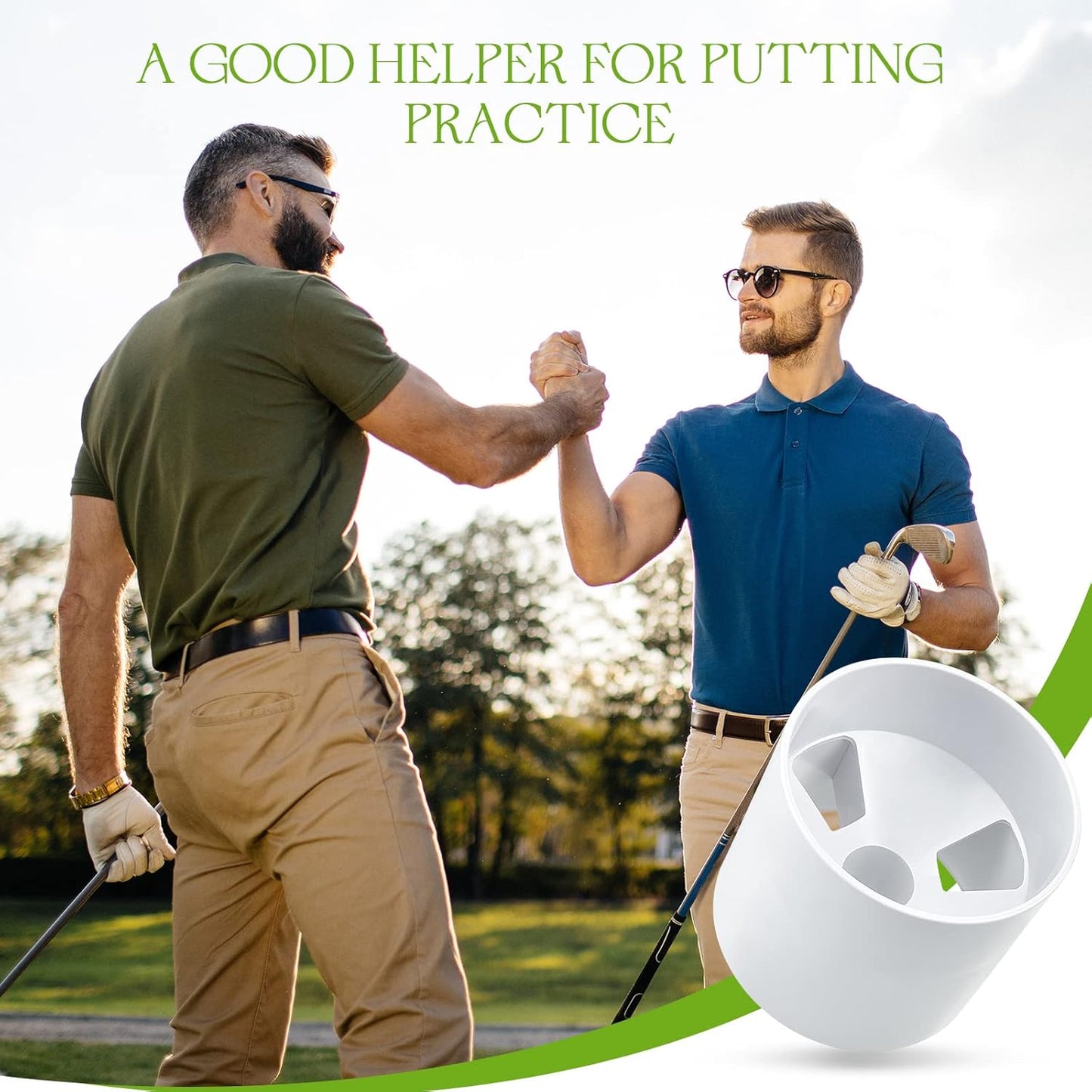 Leitee Golf Hole Cup Practice Putting Green Hole ABS Plastic Golf Putting Cup for Outdoor Backyard