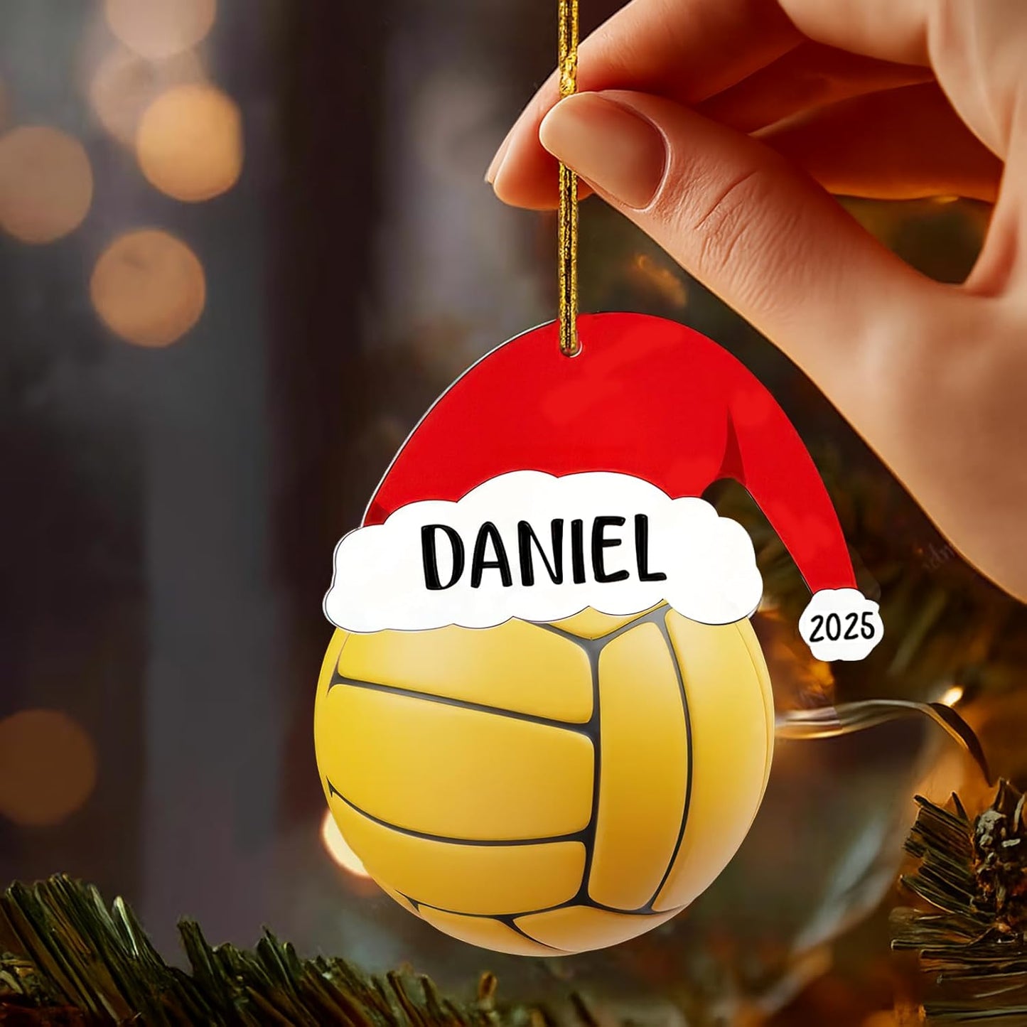 Personalized Water Polo Ball Christmas Ornament 2025, Custom Water Polo Ornaments with Name, Team Ornament, Custom Coach Gifts, Christmas Tree Decorations, Gifts For Sports Lovers Boys, Xmas Gift 2025