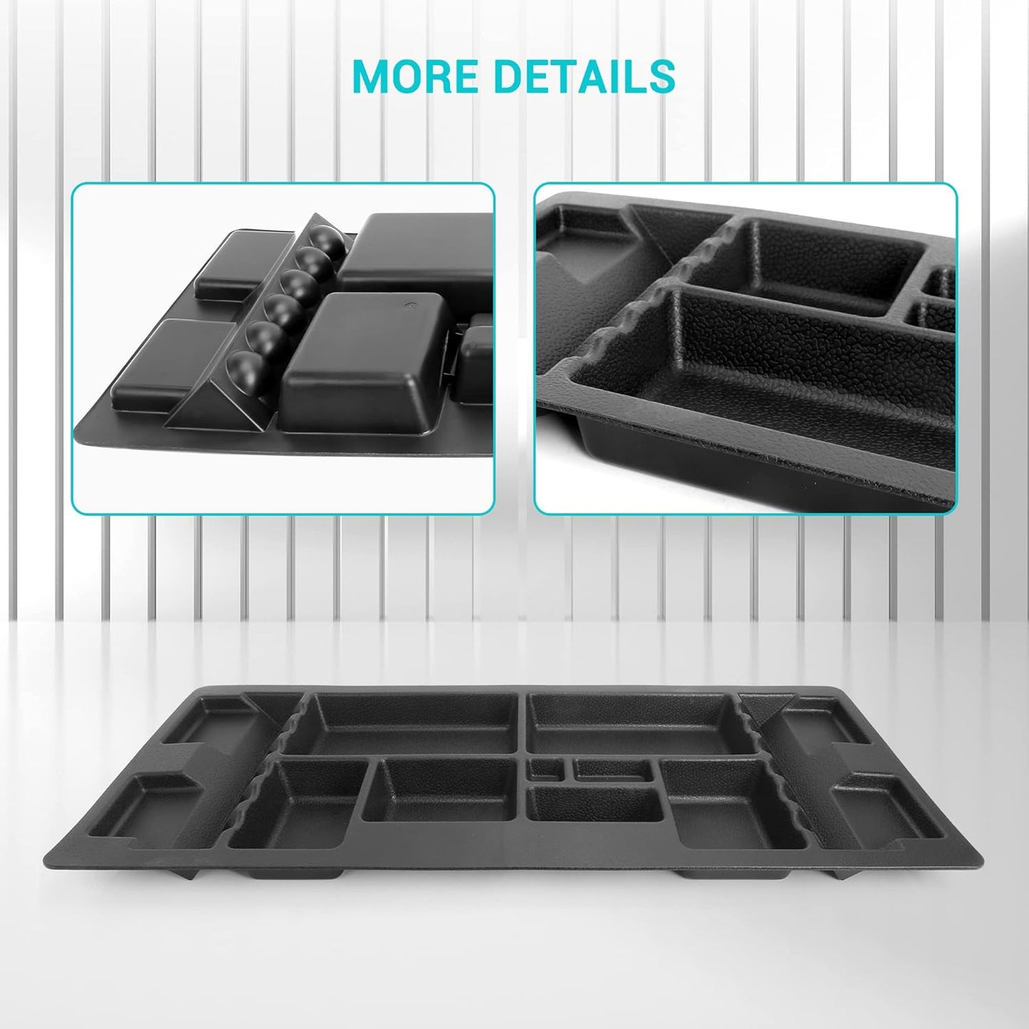 10L0L Golf Cart Under Seat Storage Tray Fits EZGO TXT, RXV, Club Car DS, Club Car Precedent, Yamaha G29, Electric Vehicle with Original Trojan Battery Underseat Organizer Container Holder Plate