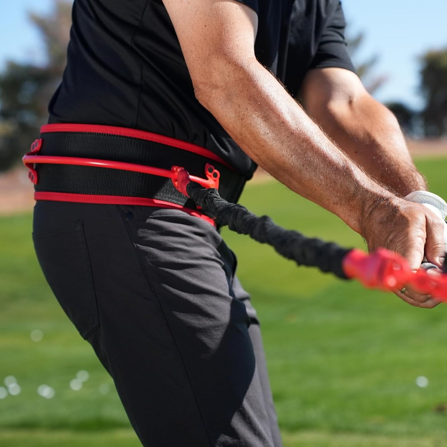 Tour Striker Swing Trainer – Golf Swing Trainer Aid for Muscle Memory & Proper Swing Path – Improves Inside‑Out Strike, Tempo & Consistency – Indoor & Outdoor Use